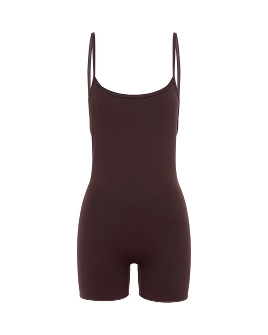 THE CONTOUR ONESIE - RICH MAHOGANY