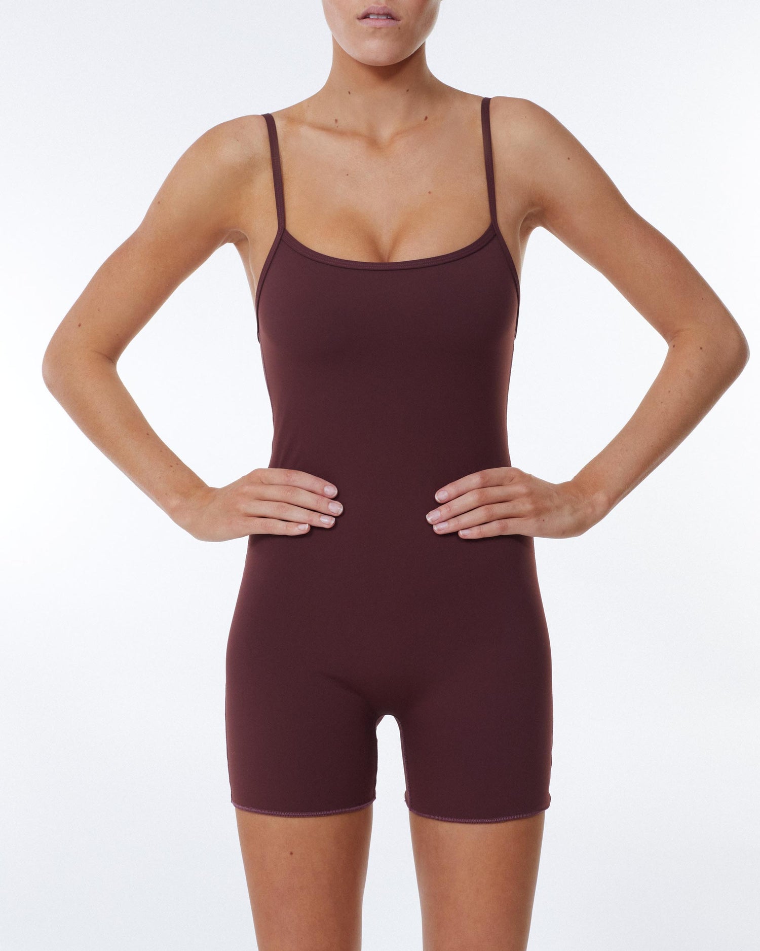 THE CONTOUR ONESIE - RICH MAHOGANY