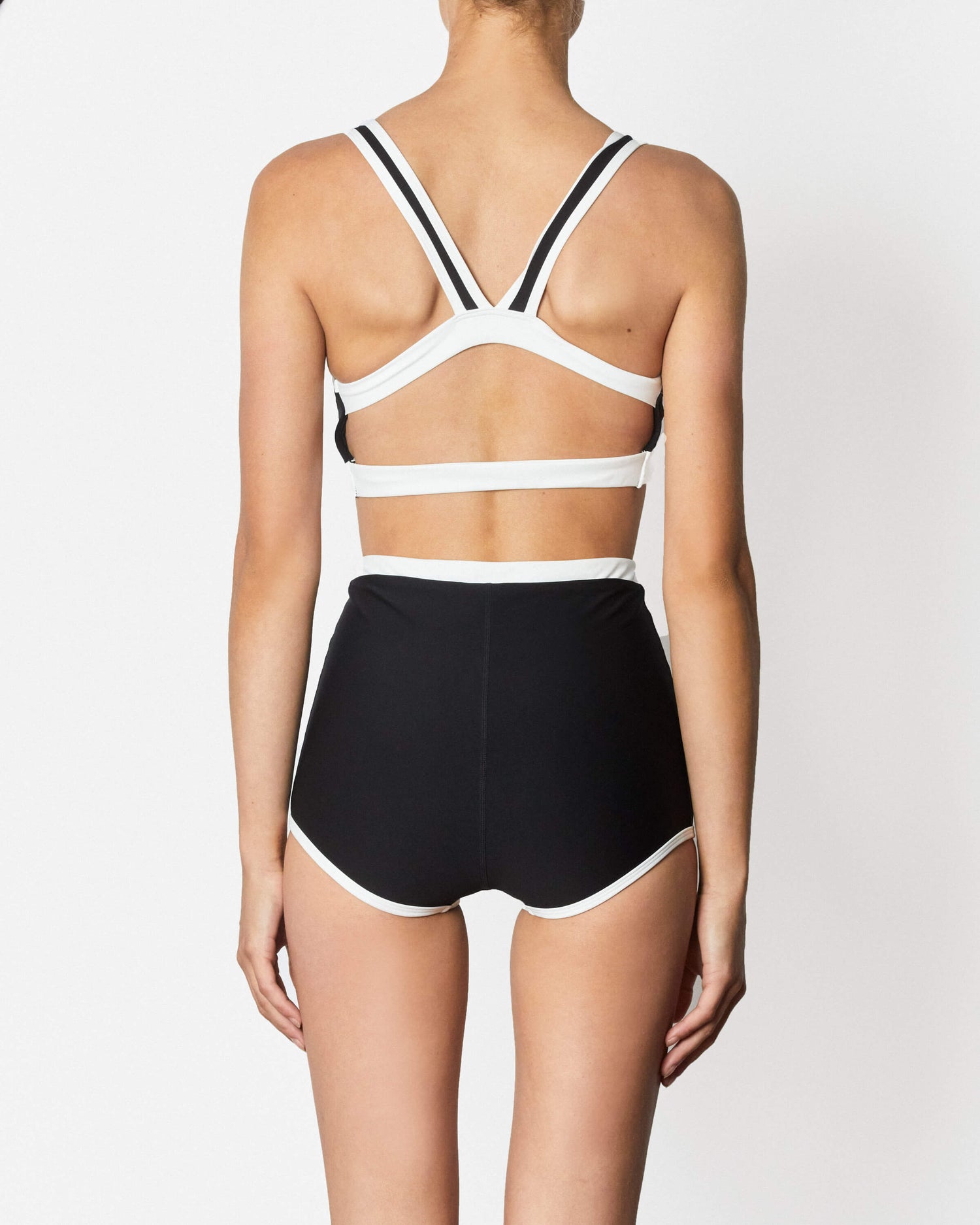 It's Now Cool Swimwear - Contour Duo Shortie - Black & White