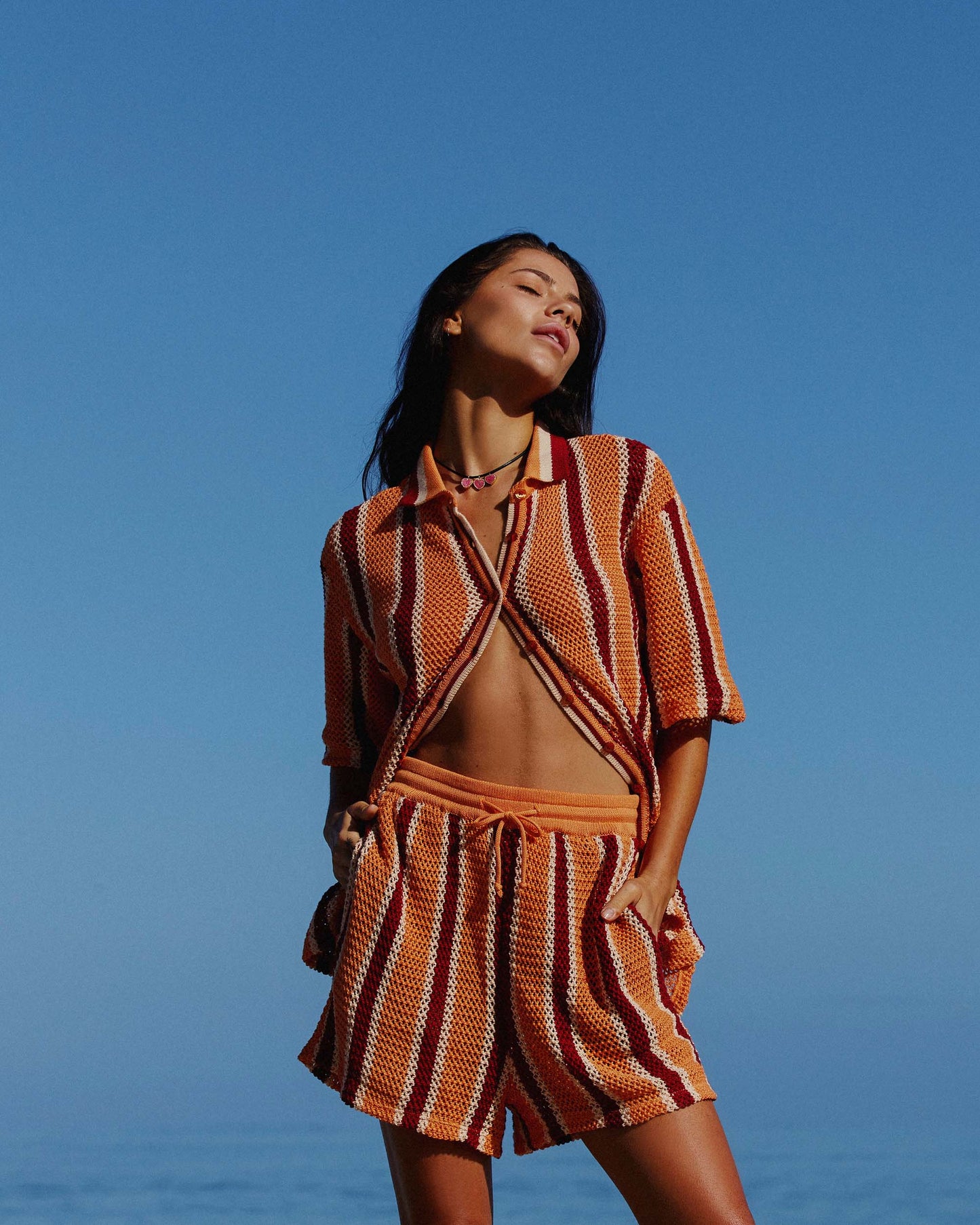 THE CROCHET SHIRT - RODEO STRIPE