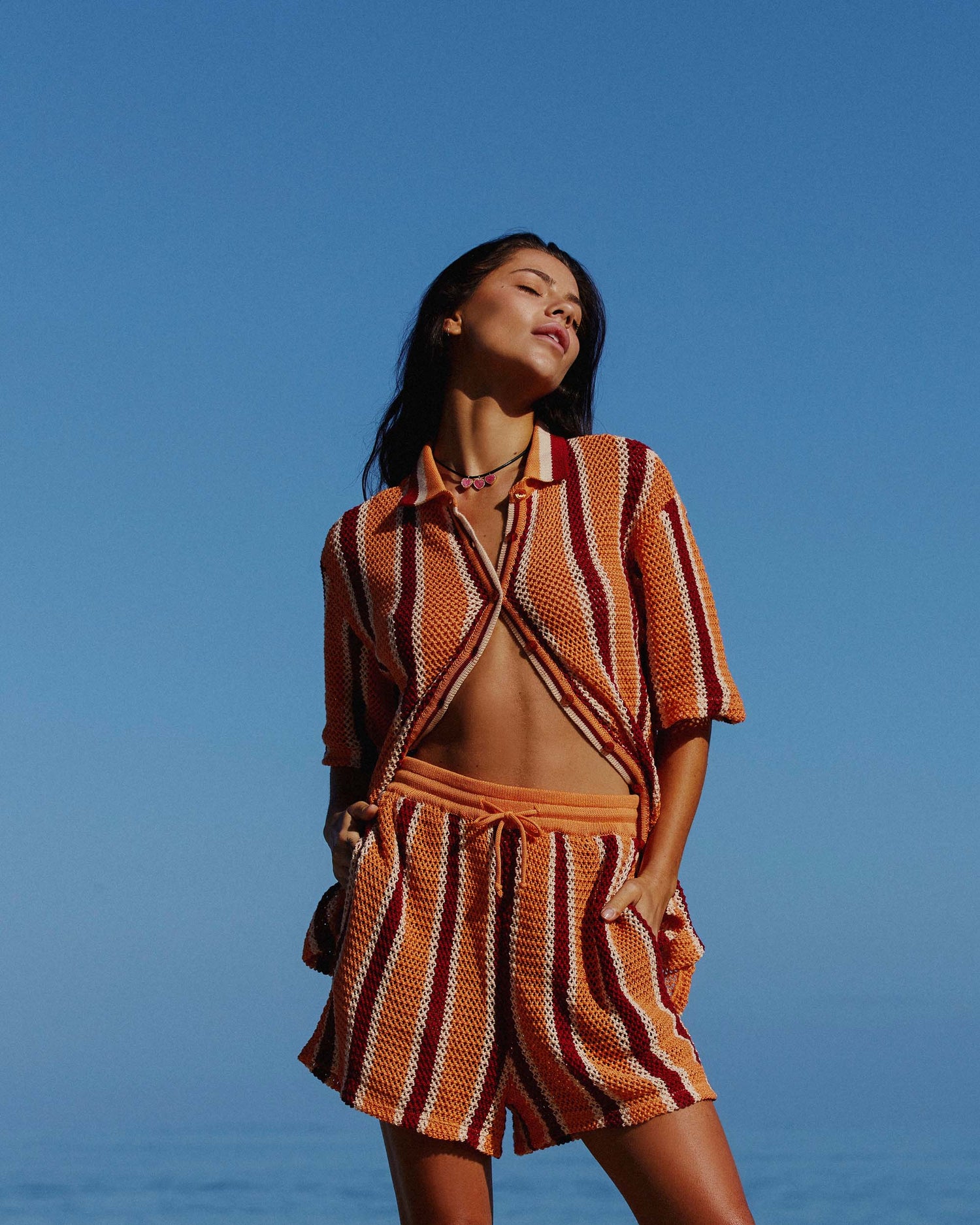 THE CROCHET SHIRT - RODEO STRIPE