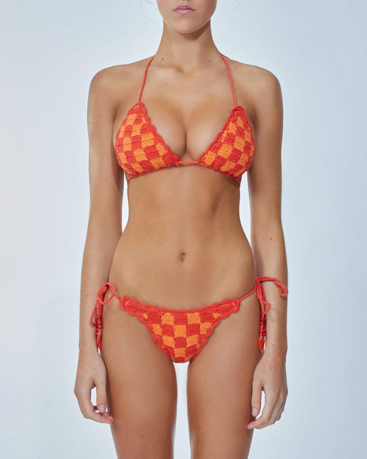 It's Now Cool Swimwear - Crochet Tri Top - Chillies
