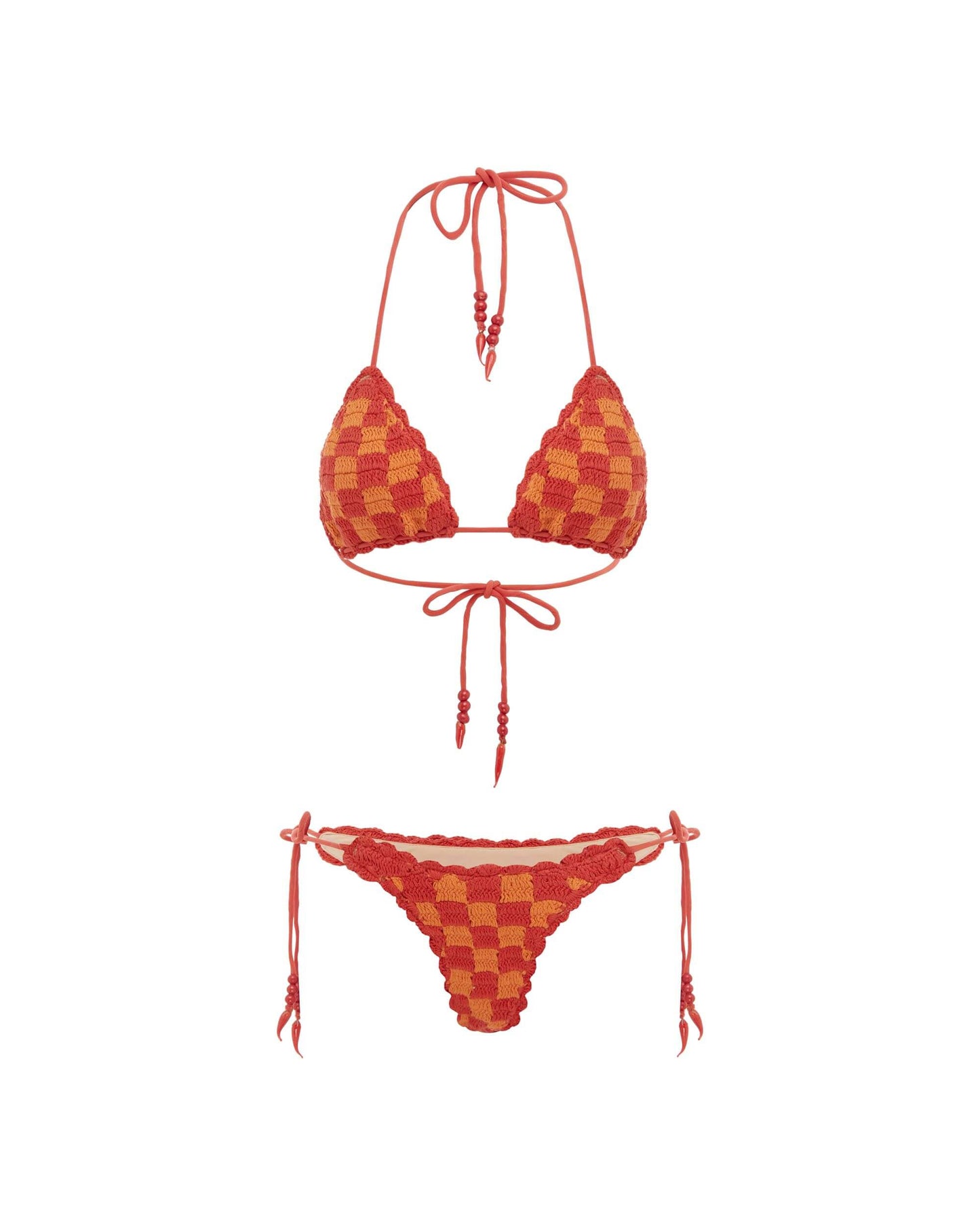 It's Now Cool Swimwear - Crochet Tri Top - Chillies