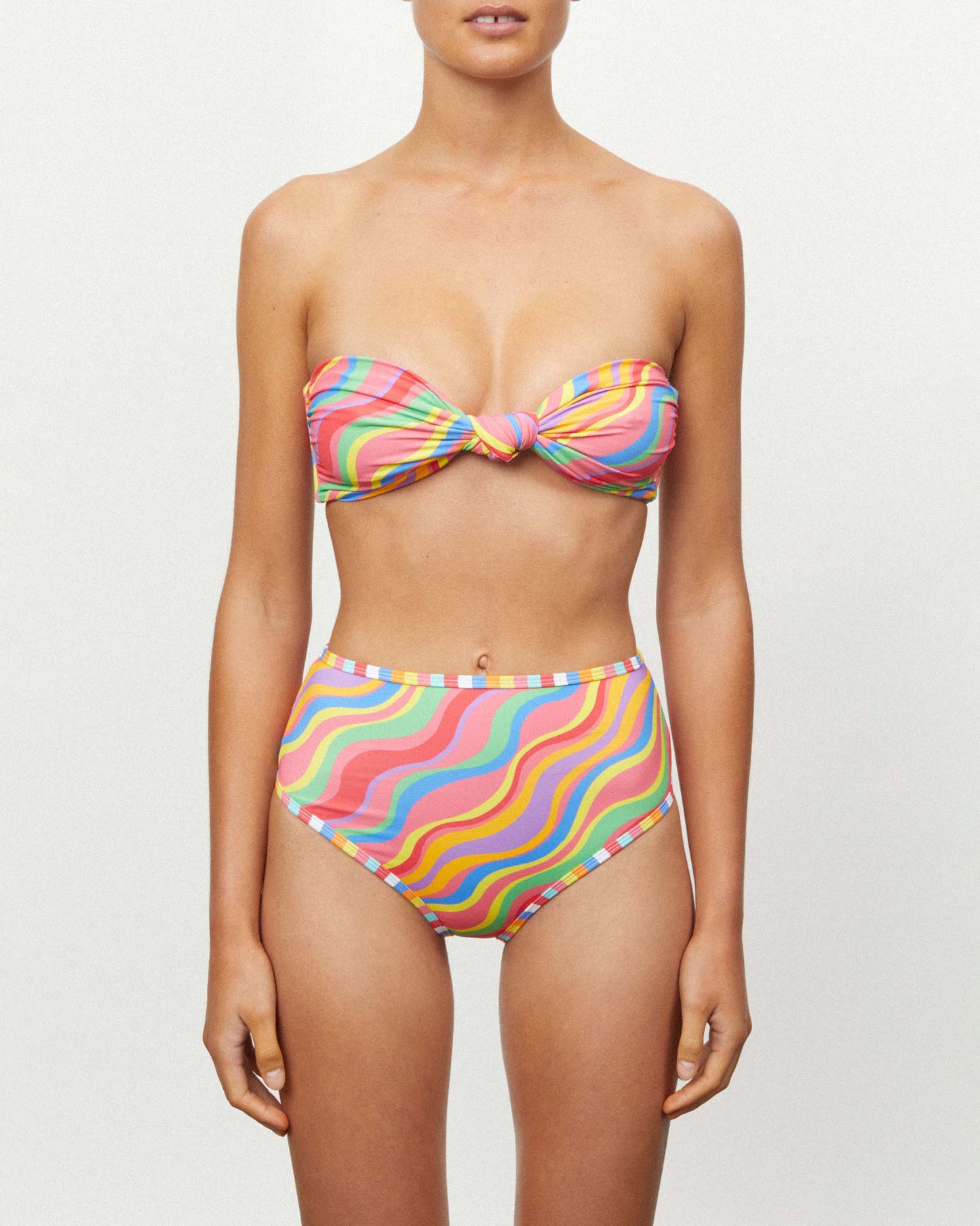 It's Now Cool Swimwear - Waisted Duo Pant - Rainbow