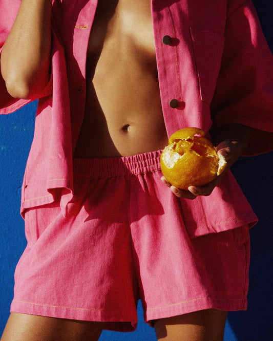 It's Now Cool Beachwear - Box Short - Roze