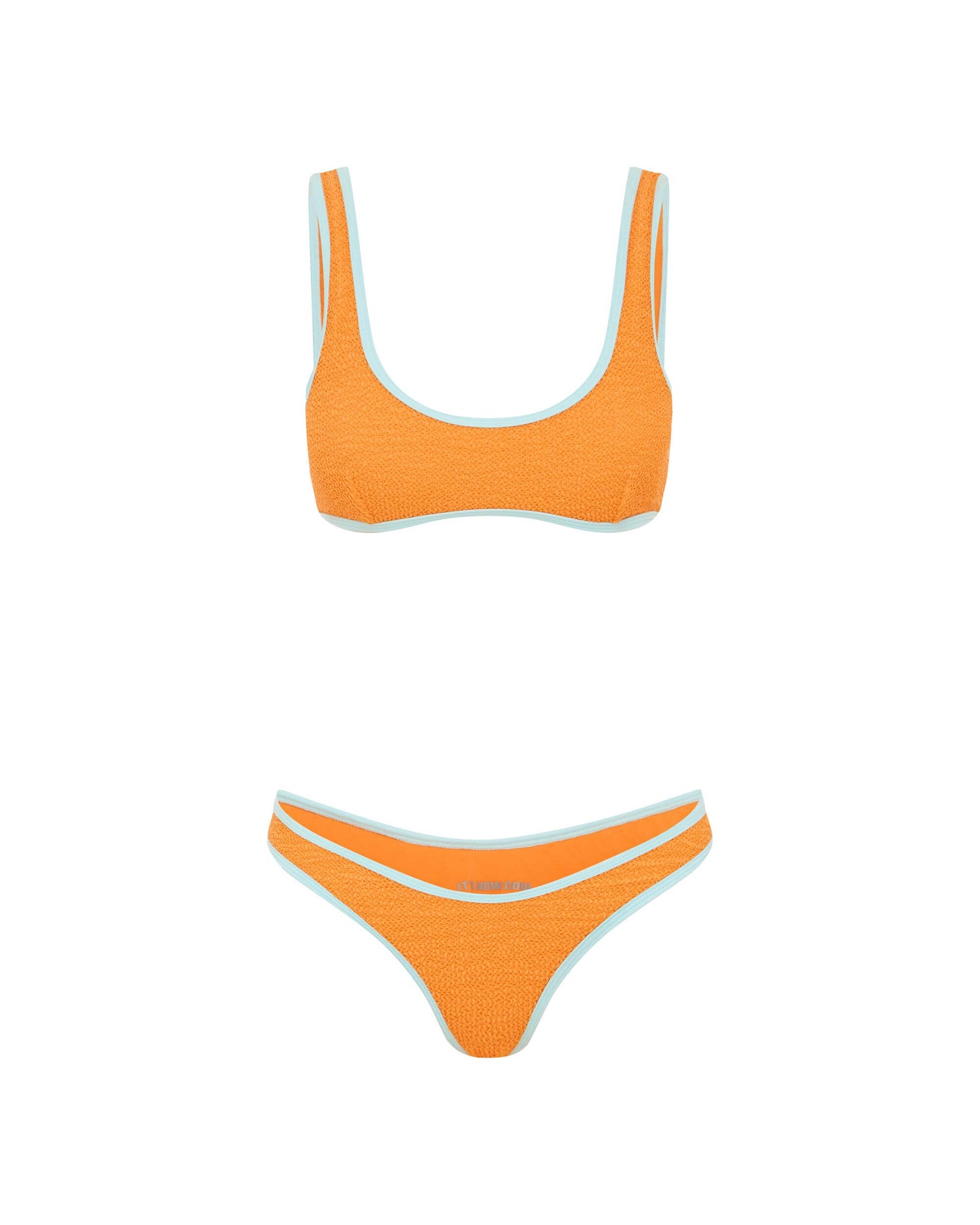 It's Now Cool Swimwear - 90'S Duo Crop - Apricot Sky Crimp