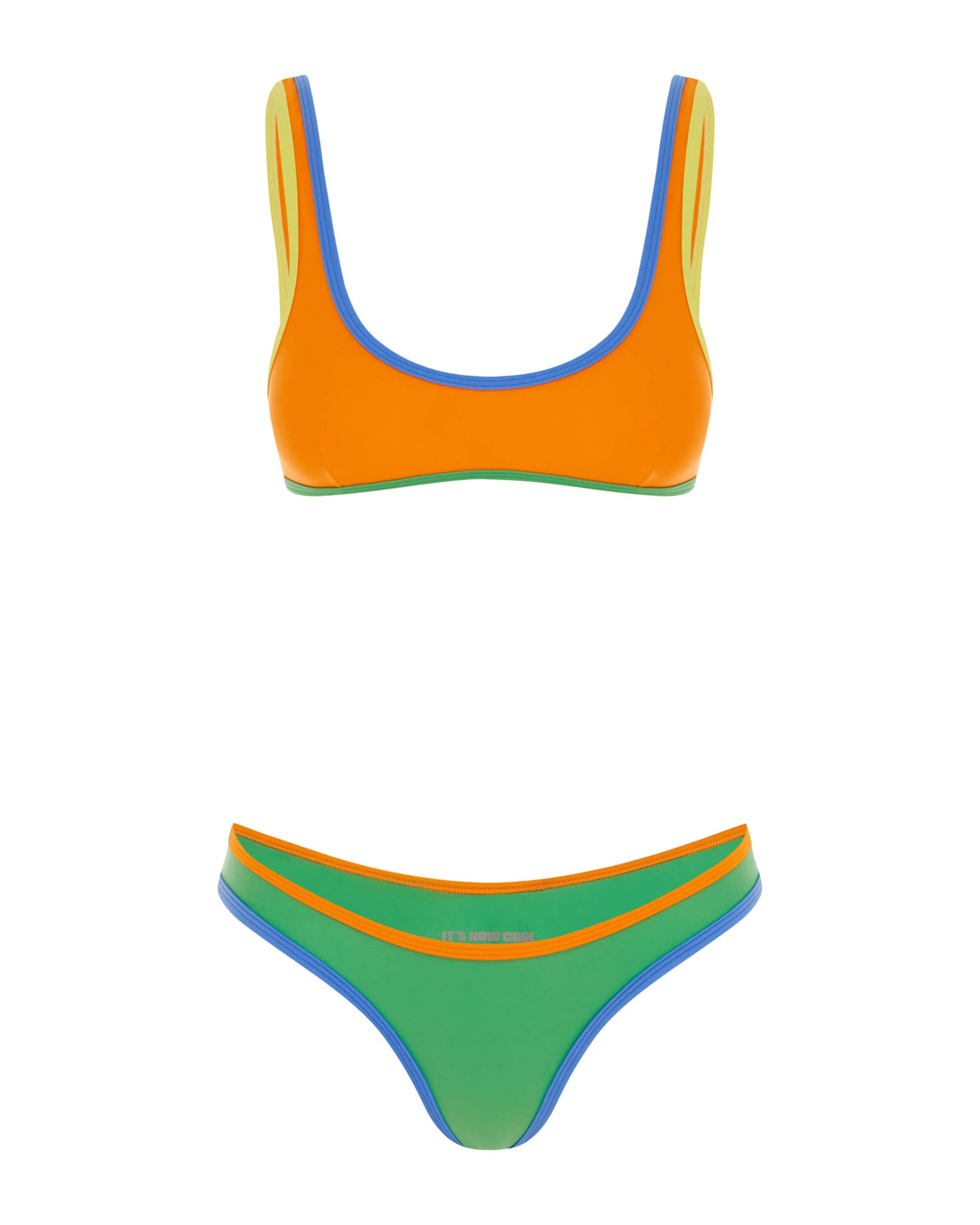 It's Now Cool Swimwear - 90s Duo Crop - Clementine