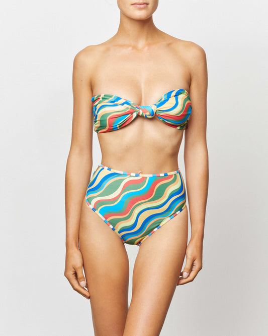 It's Now Cool Swimwear - Knot Eco Bandeau - Carnival