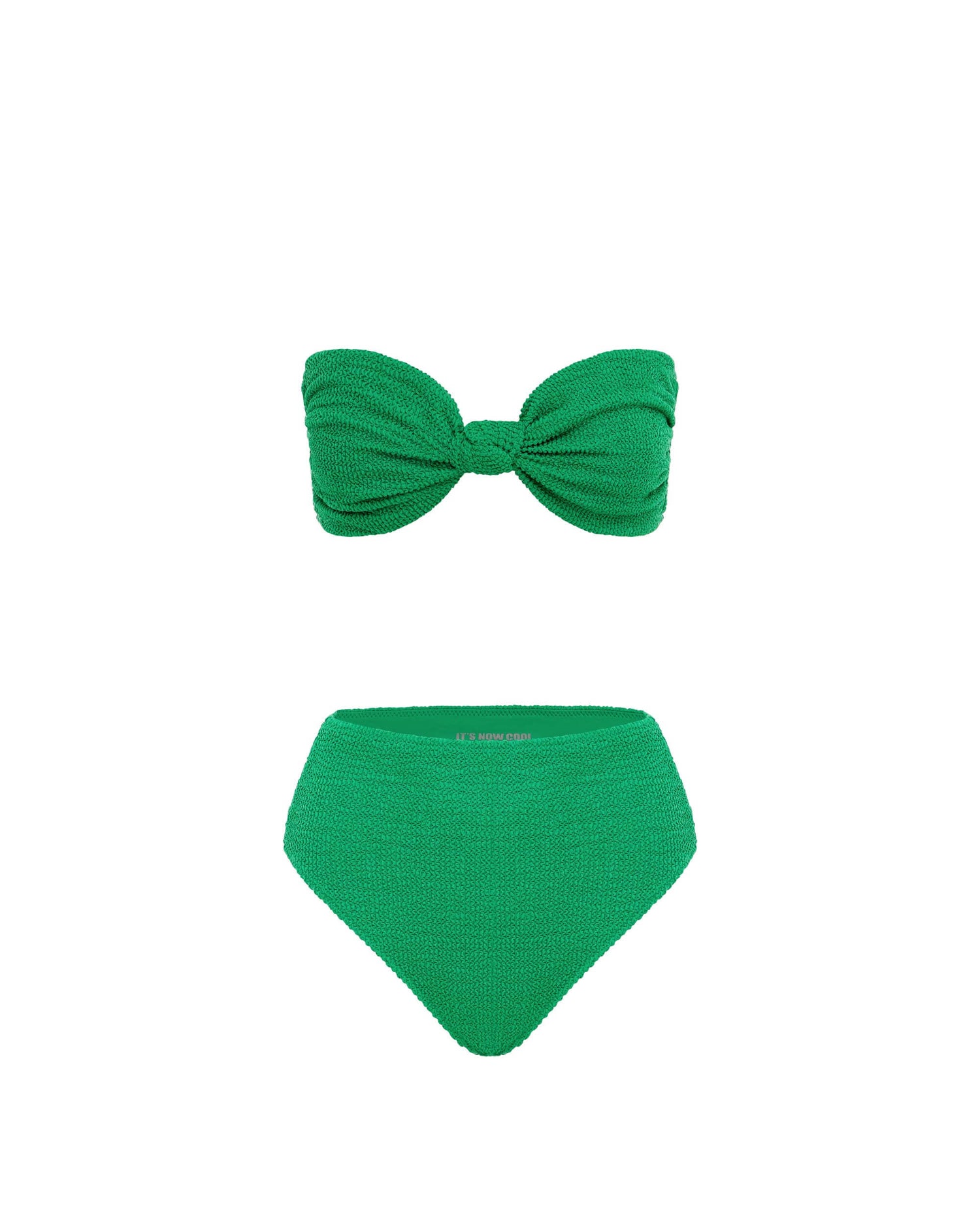 It's Now Cool Swimwear - Knot Eco Bandeau - Emerald Crimp