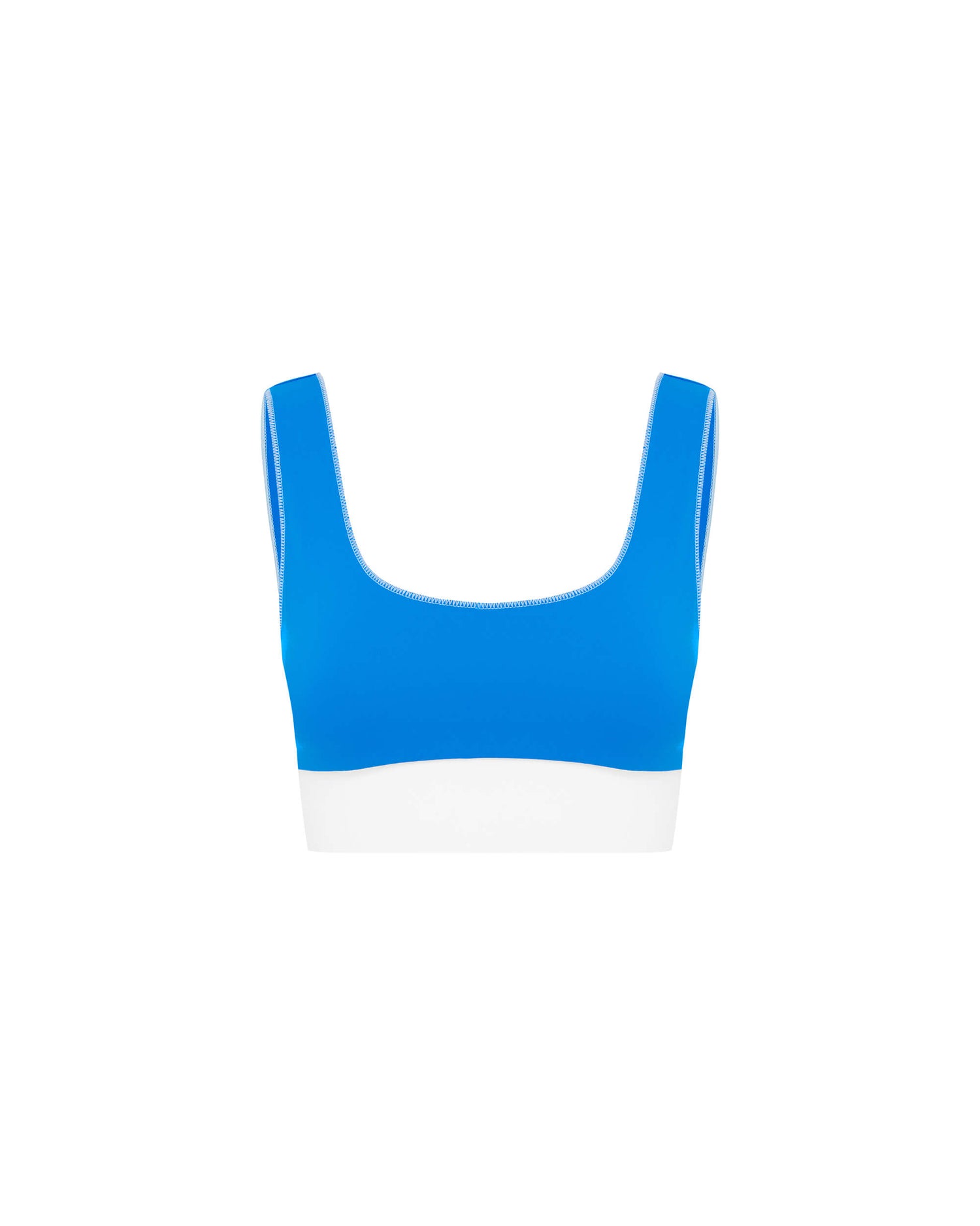 Its now cool BIKINI TOP CONTOUR CROP TOP - BAY in Bay