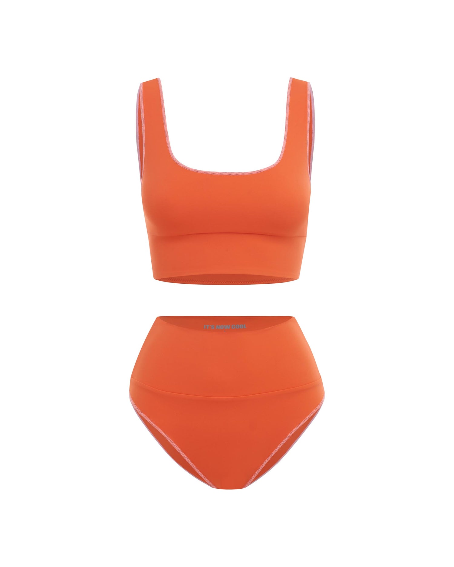 It's Now Cool Swimwear - Contour Crop Top - Flame