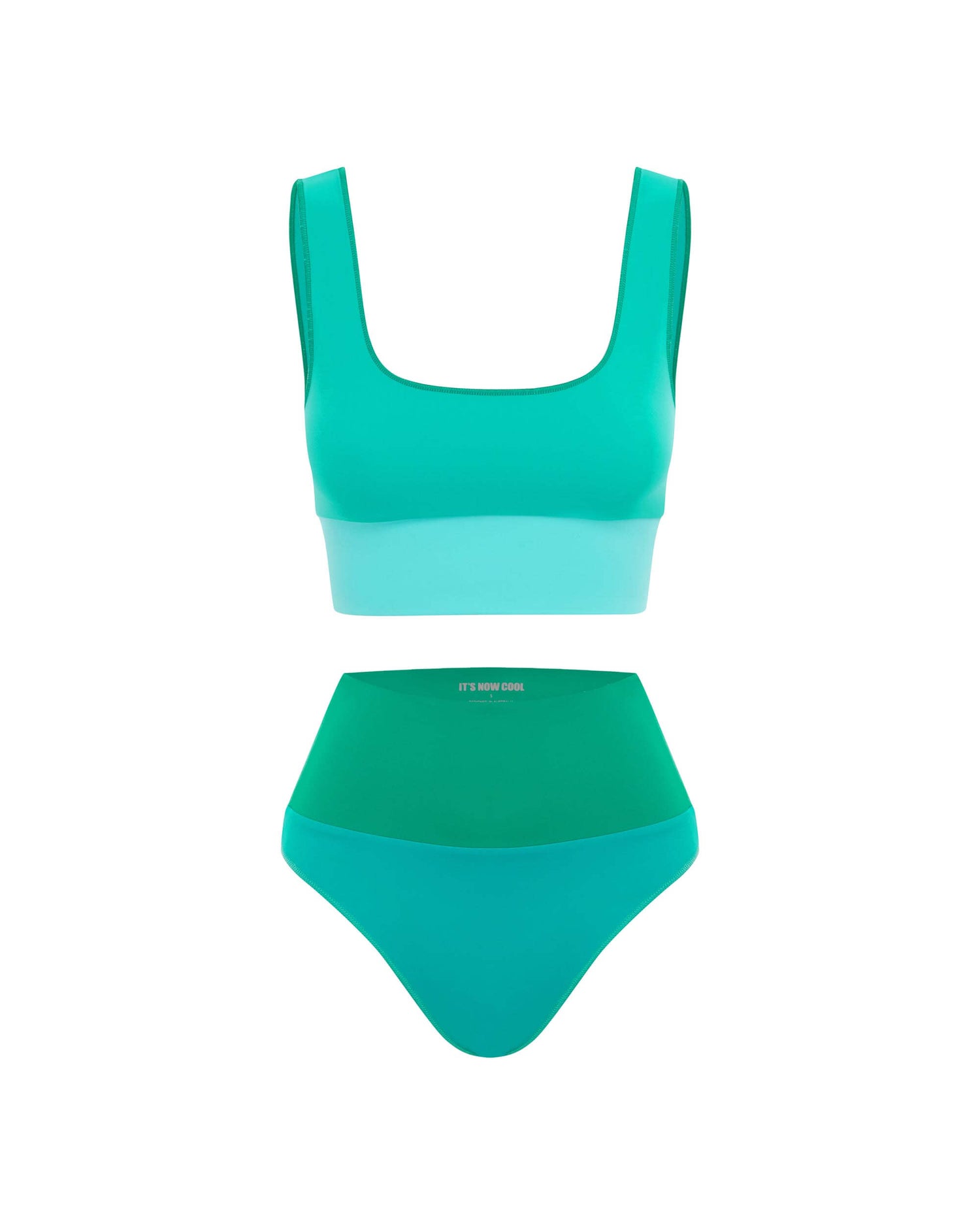 It's Now Cool Swimwear - Contour Crop Top - Greene