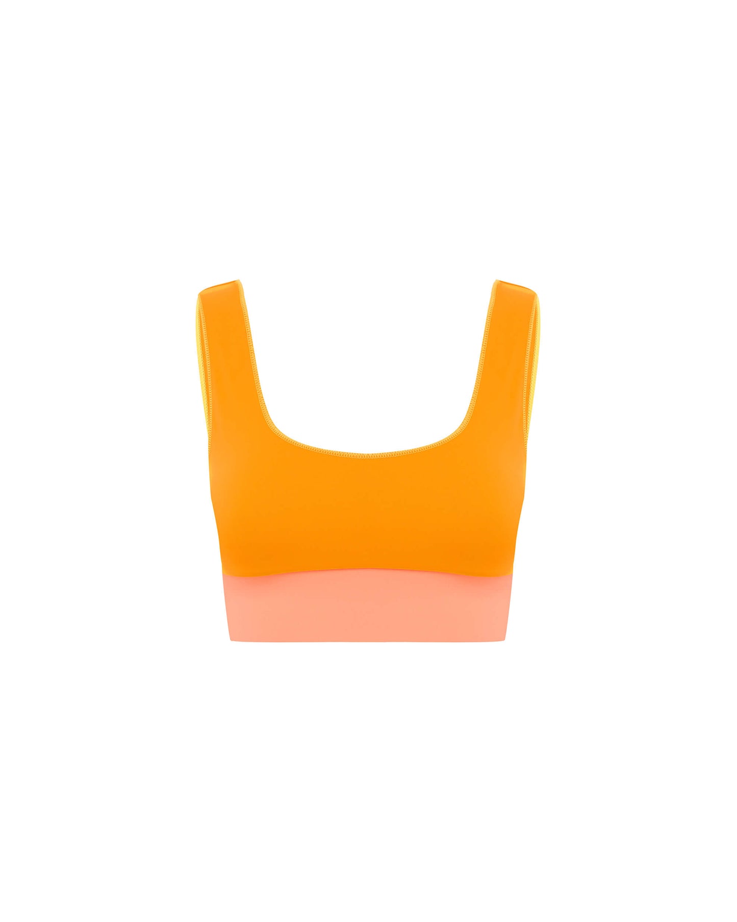 Its now cool BIKINI TOP CONTOUR CROP TOP - PEACHES in Peaches