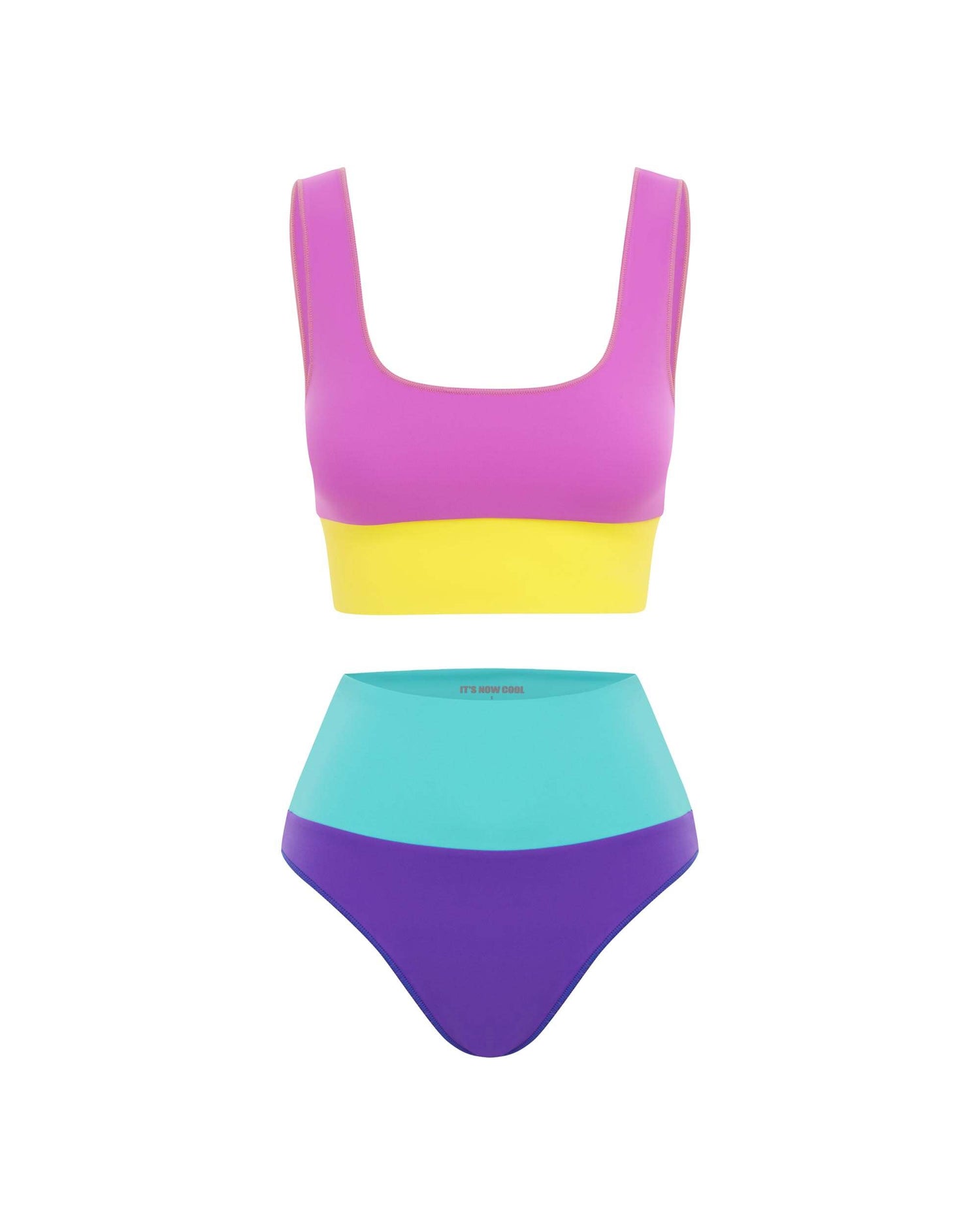 It's Now Cool Swimwear - Contour Crop Top - Passionfruit