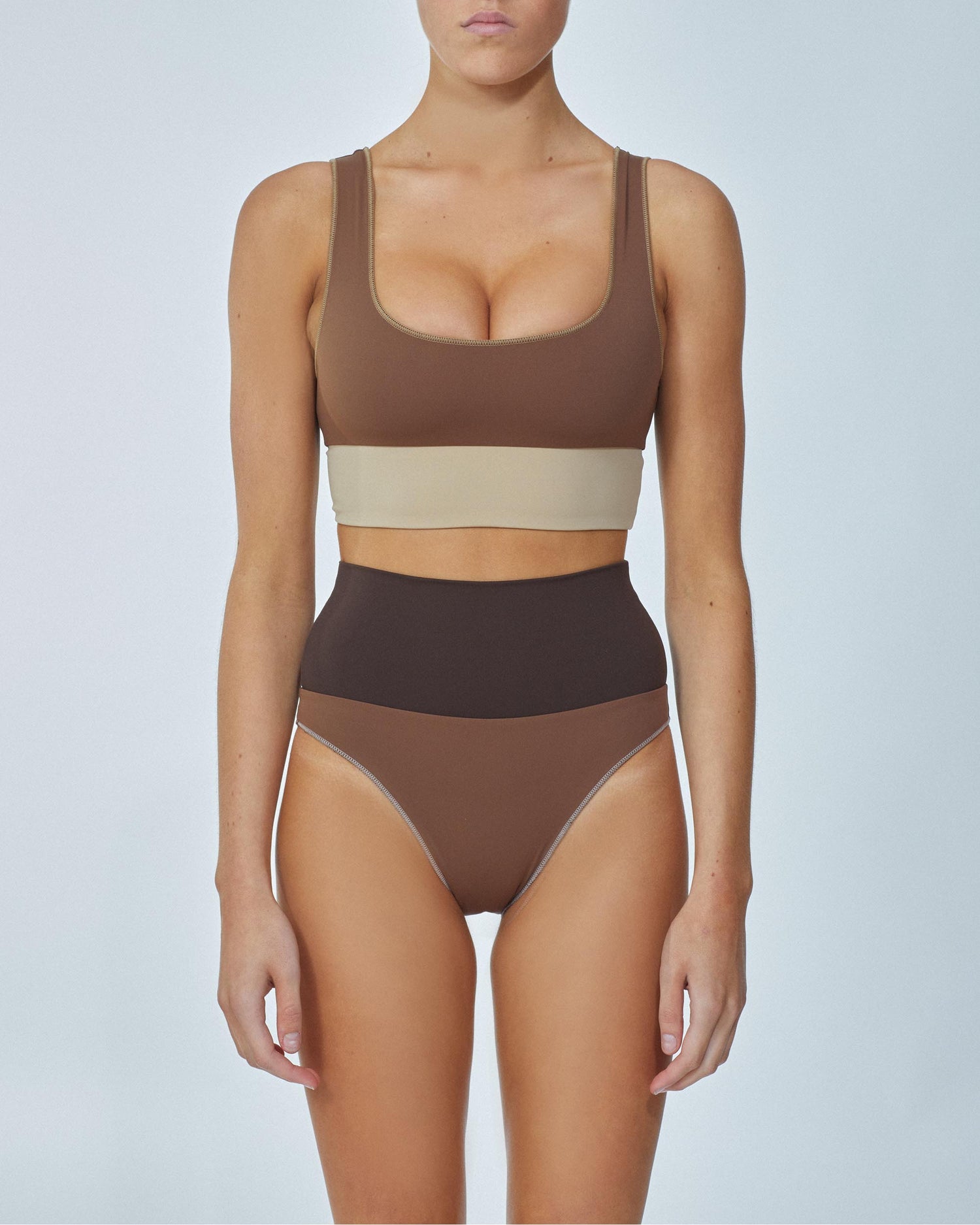 It's Now Cool Swimwear - Contour High Waist Pant - Tortoise