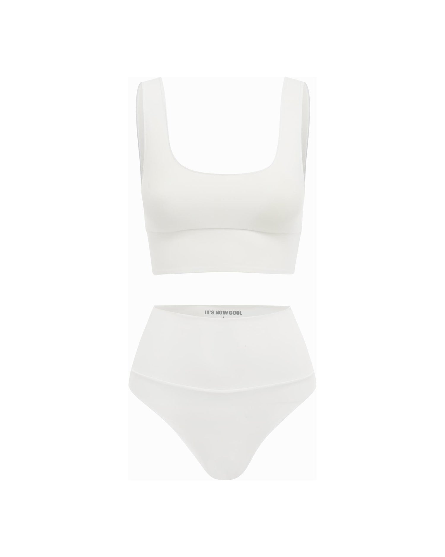 It's Now Cool Swimwear - CONTOUR HIGH WAIST PANT - WHITE