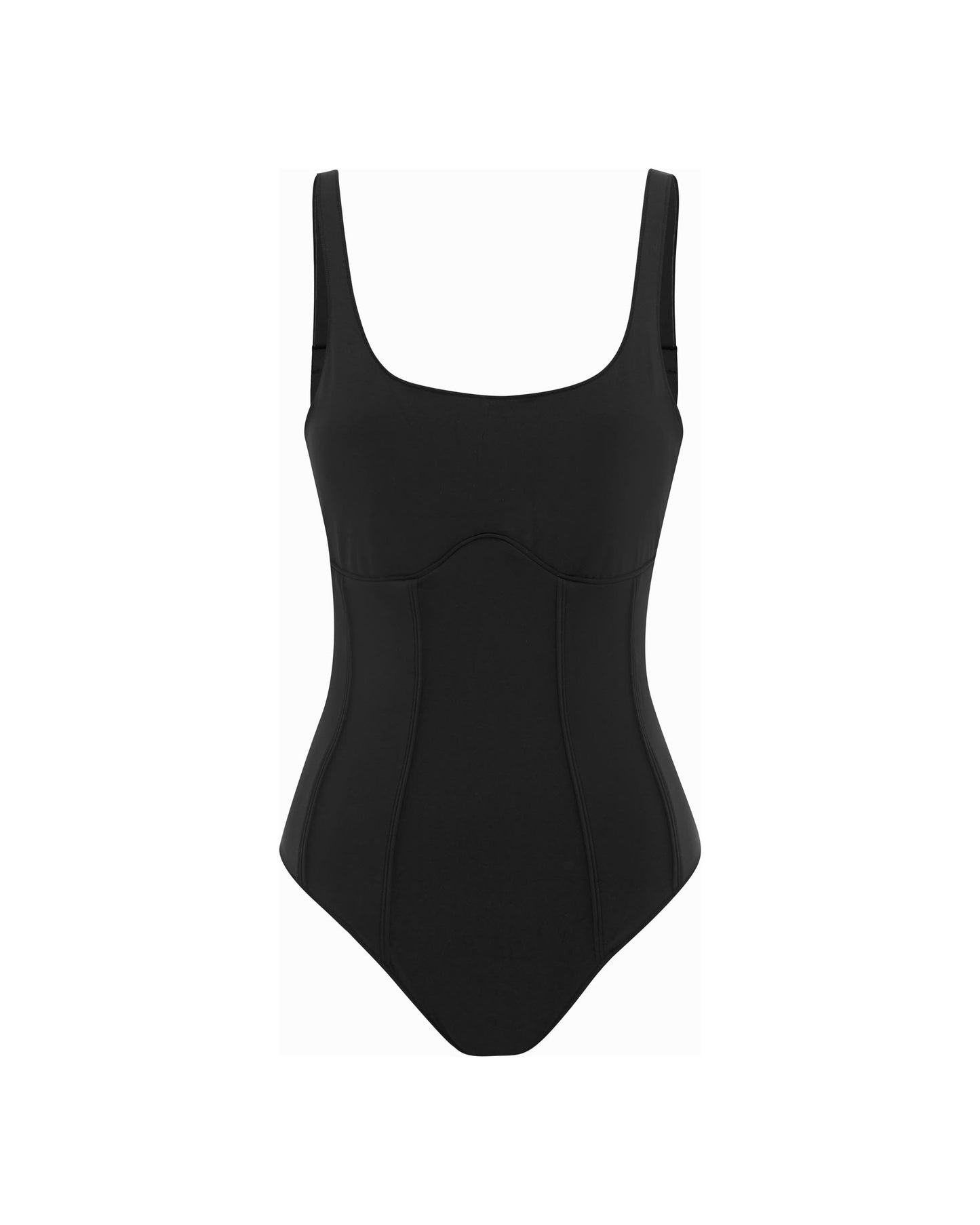 It's Now Cool Swimwear - OUTLINE ONE PIECE - BLACK