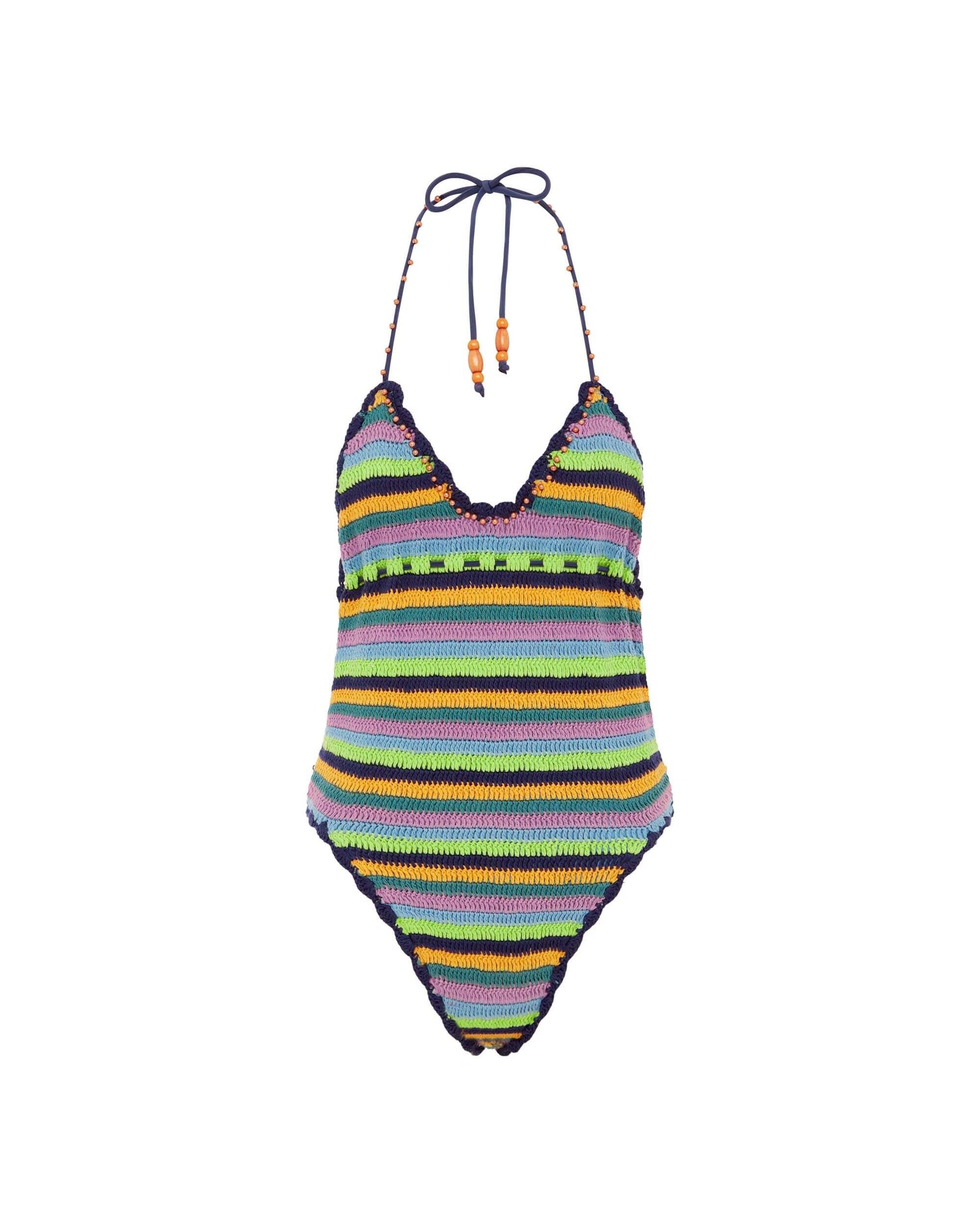 It's Now Cool Swimwear - The Crochet Tie One Piece - Pavillion