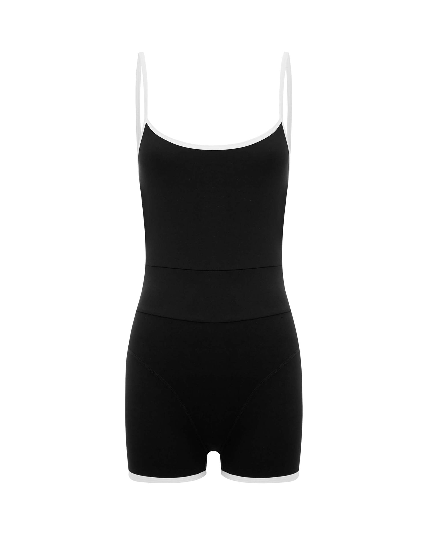 Its now cool SWIMWEAR THE CONTOUR ULTRA ONESIE - BLACK + WHITE in Black + White