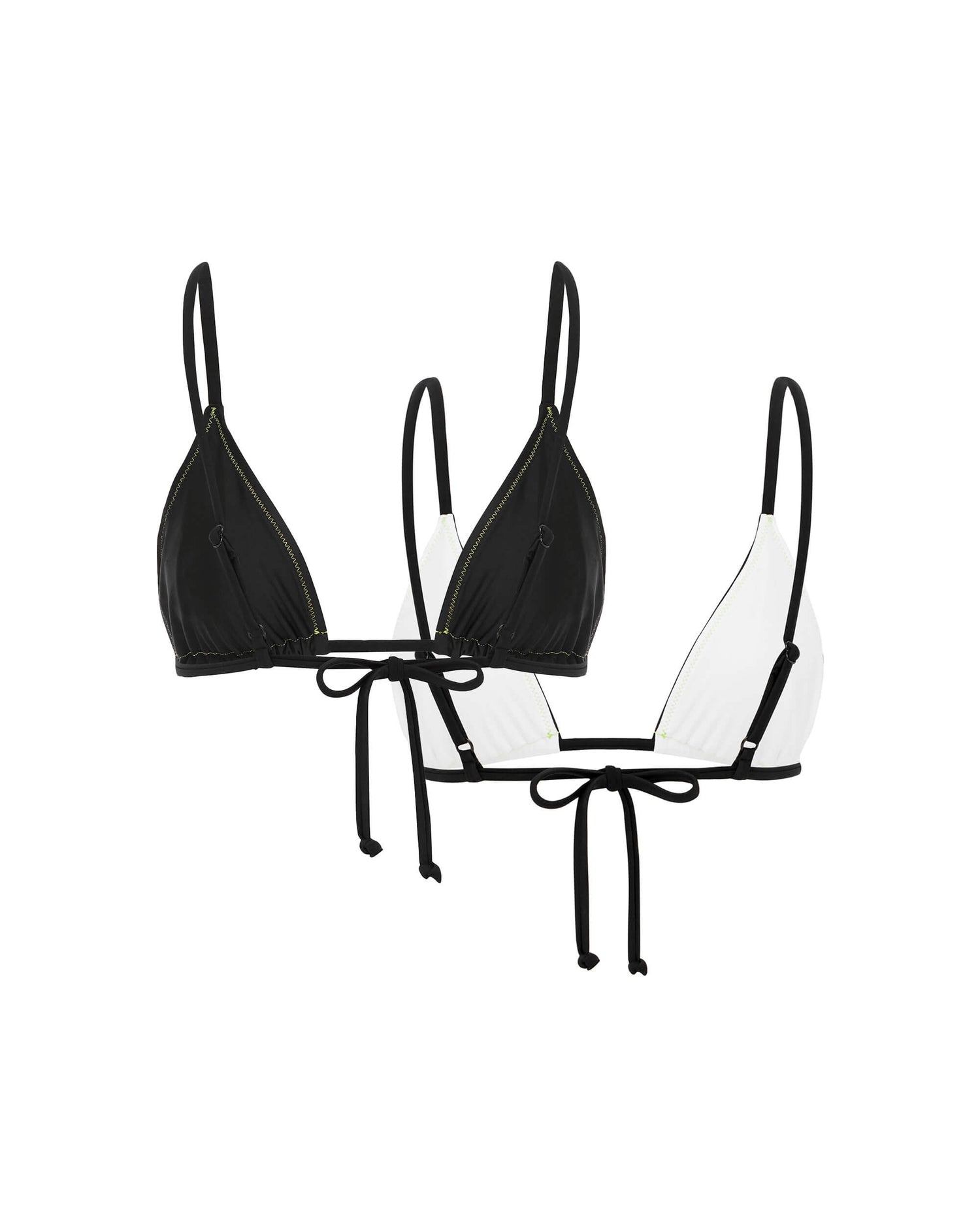 Its now cool SWIMWEAR THE REVO STRING TOP - BLACK TWIST in Black Twist