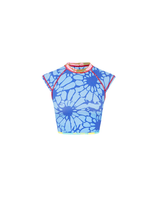 Its now cool SWIMWEAR THE CONTOUR TEE - BLUE BREAKERS in Blue Breakers