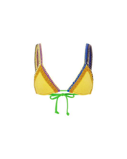 Its now cool SWIMWEAR THE DIY STRING TOP - CANARY in Canary