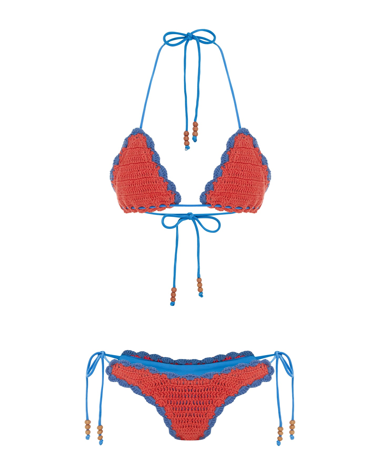 It's Now Cool Swimwear - Crochet Tri Top - Cherry