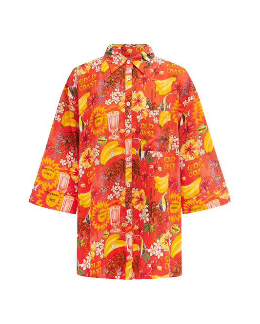 Its now cool WOVEN SHIRTS VACAY SHIRT - GOLDIE in Goldie