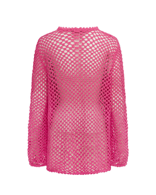 Its now cool WOVEN SHIRTS THE OPEN KNIT TOP - CANDYLAND in Candyland