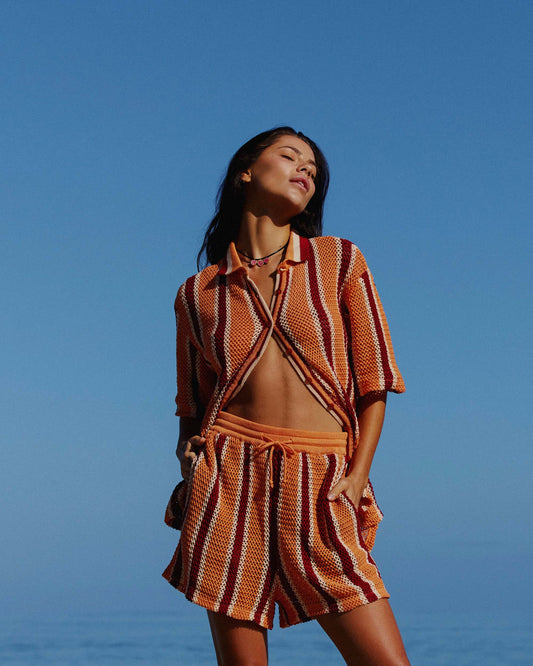 THE CROCHET SHORT - RODEO STRIPE