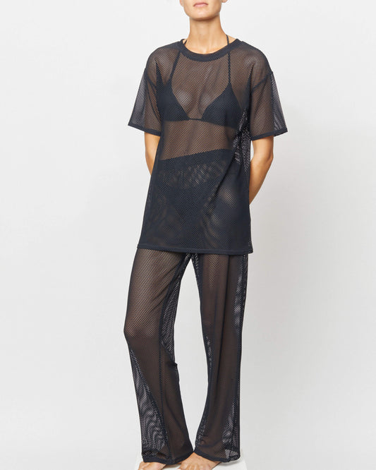 It's Now Cool Beachwear - Contour Net Pant - Black