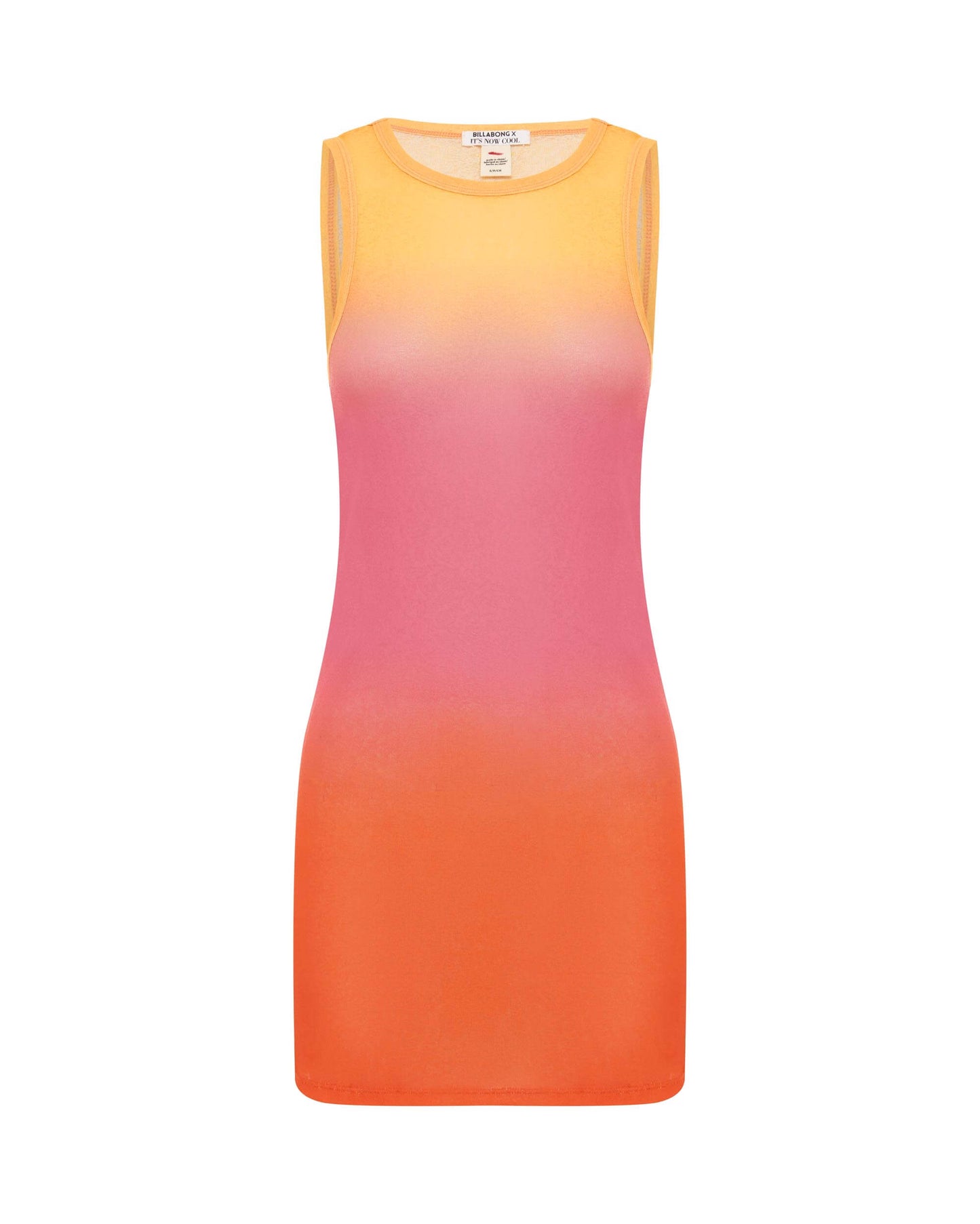 Its now cool DRESS(4FRONT) OCASO TANK DRESS - CORAL CRAZE in Coral Craze