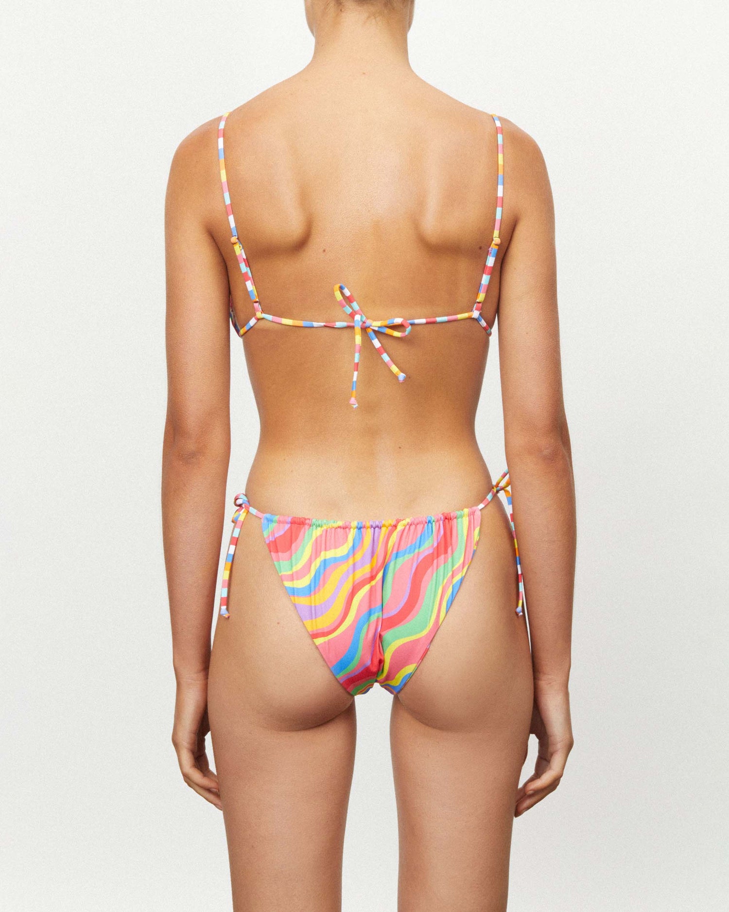It's Now Cool Swimwear - String Top - Rainbow