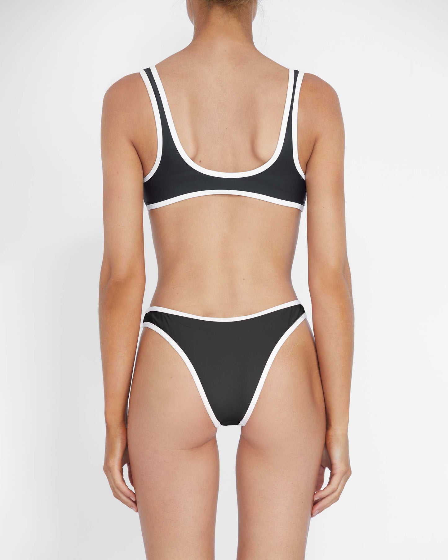 It's Now Cool Swimwear - 90s Duo Pant - Black & White Contrast