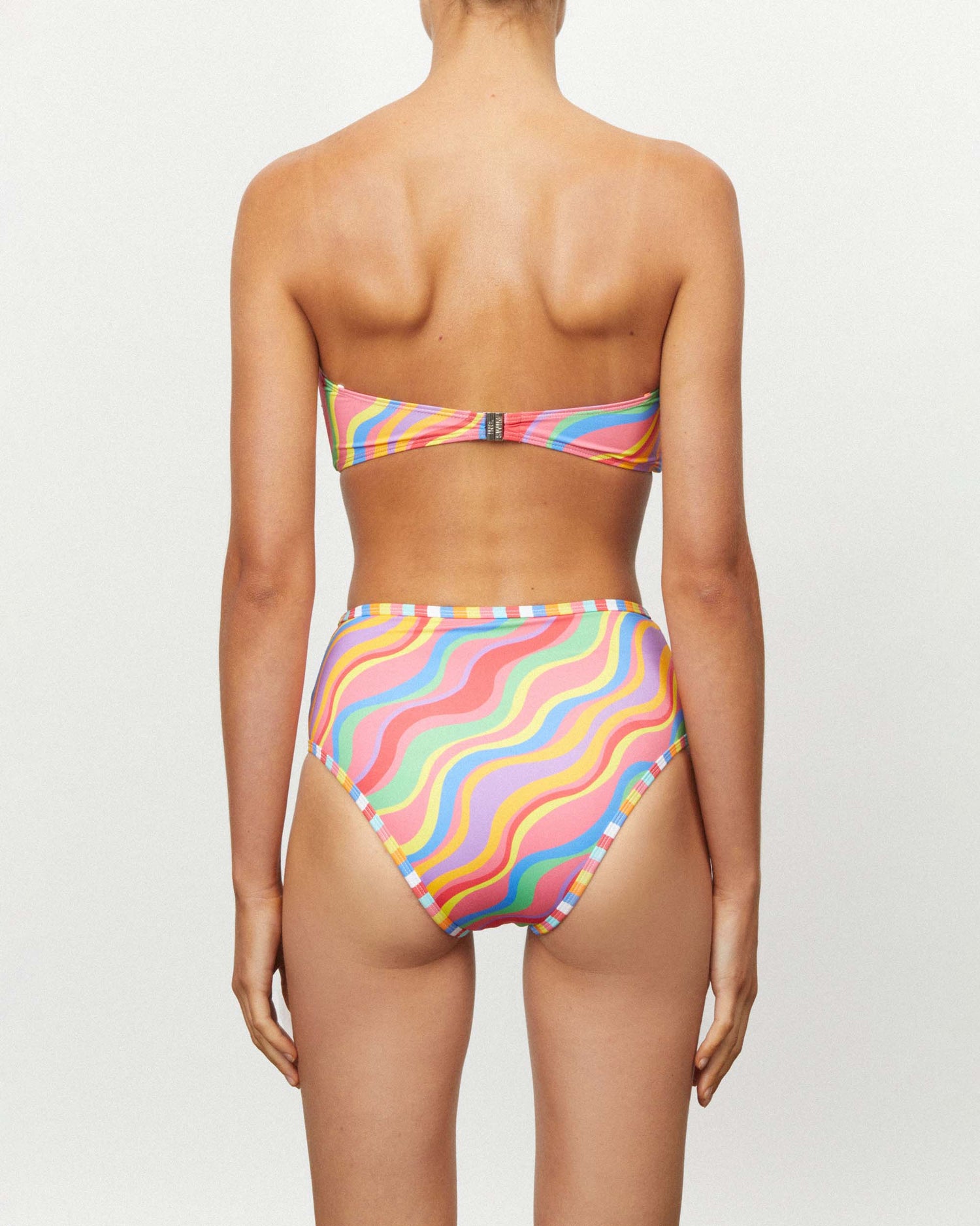 It's Now Cool Swimwear - Knot Eco Bandeau - Rainbow