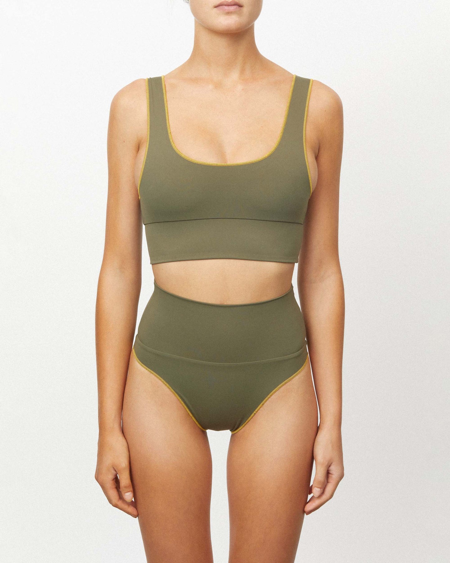 It's Now Cool Swimwear - Contour Crop Top - Carraway