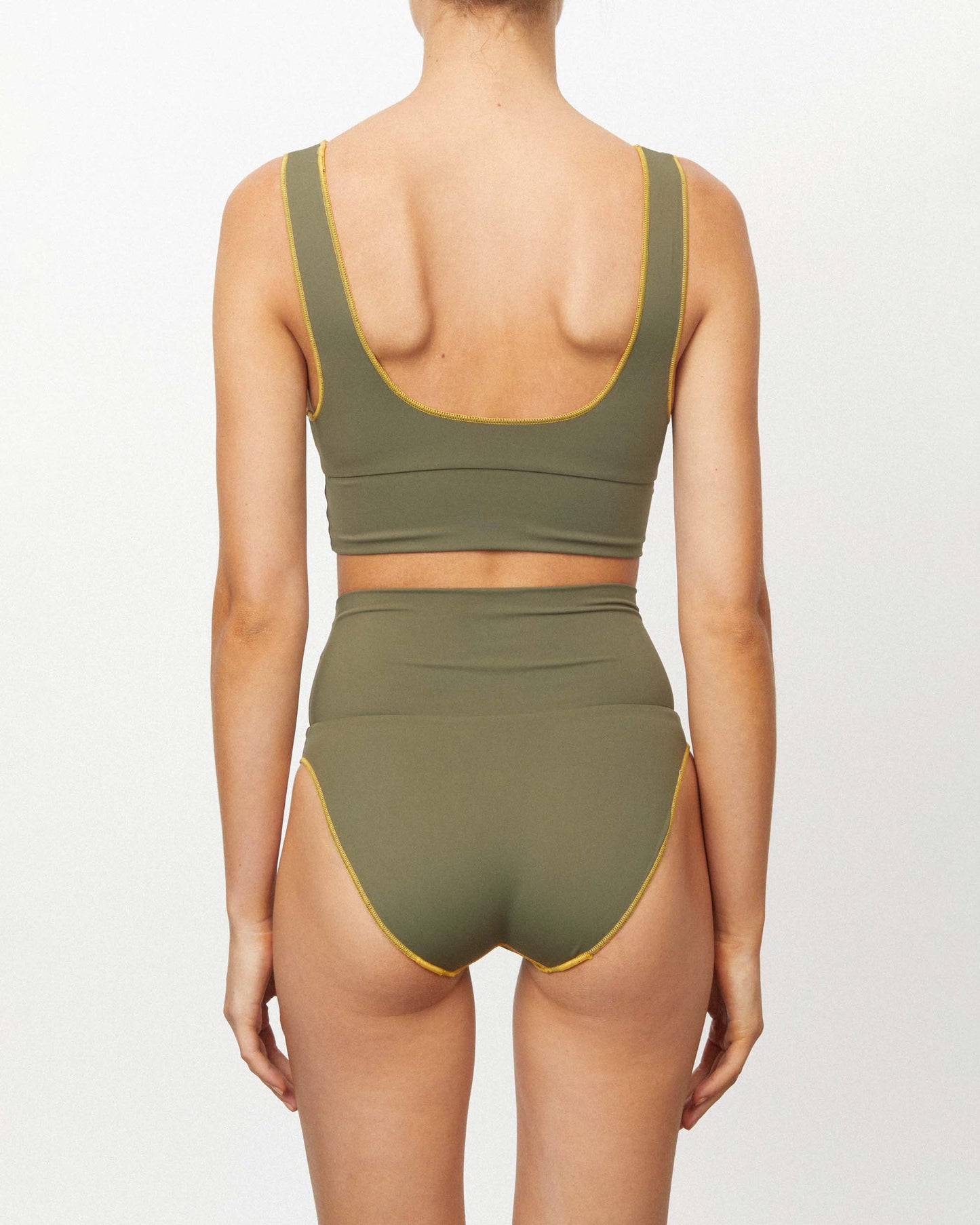 It's Now Cool Swimwear - Contour Crop Top - Carraway