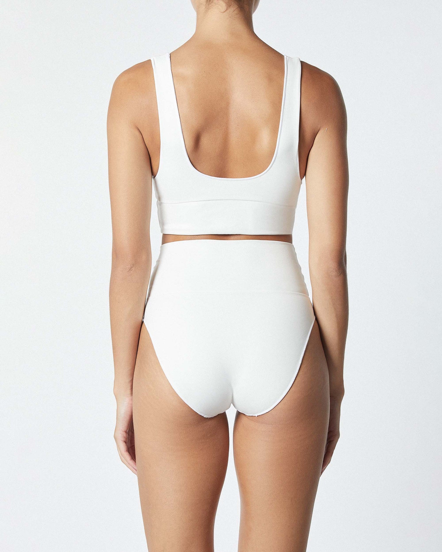 It's Now Cool Swimwear - Contour Crop Top - White