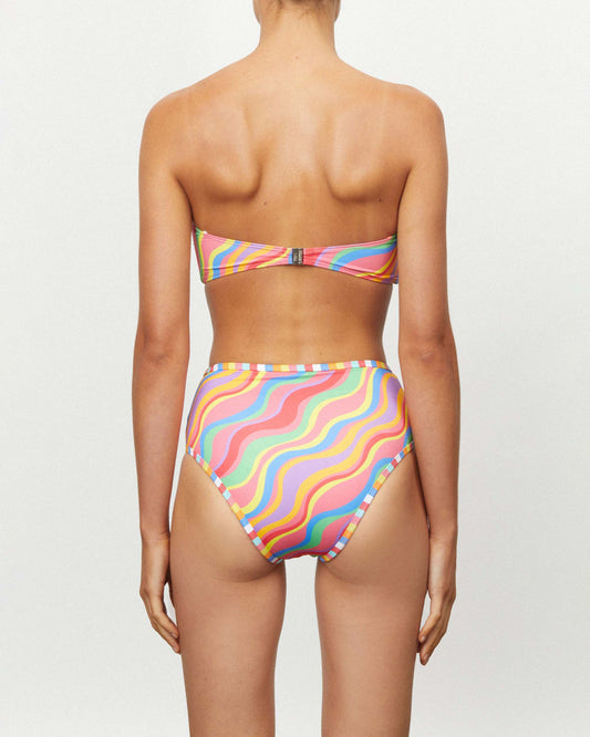 It's Now Cool Swimwear - Waisted Duo Pant - Rainbow