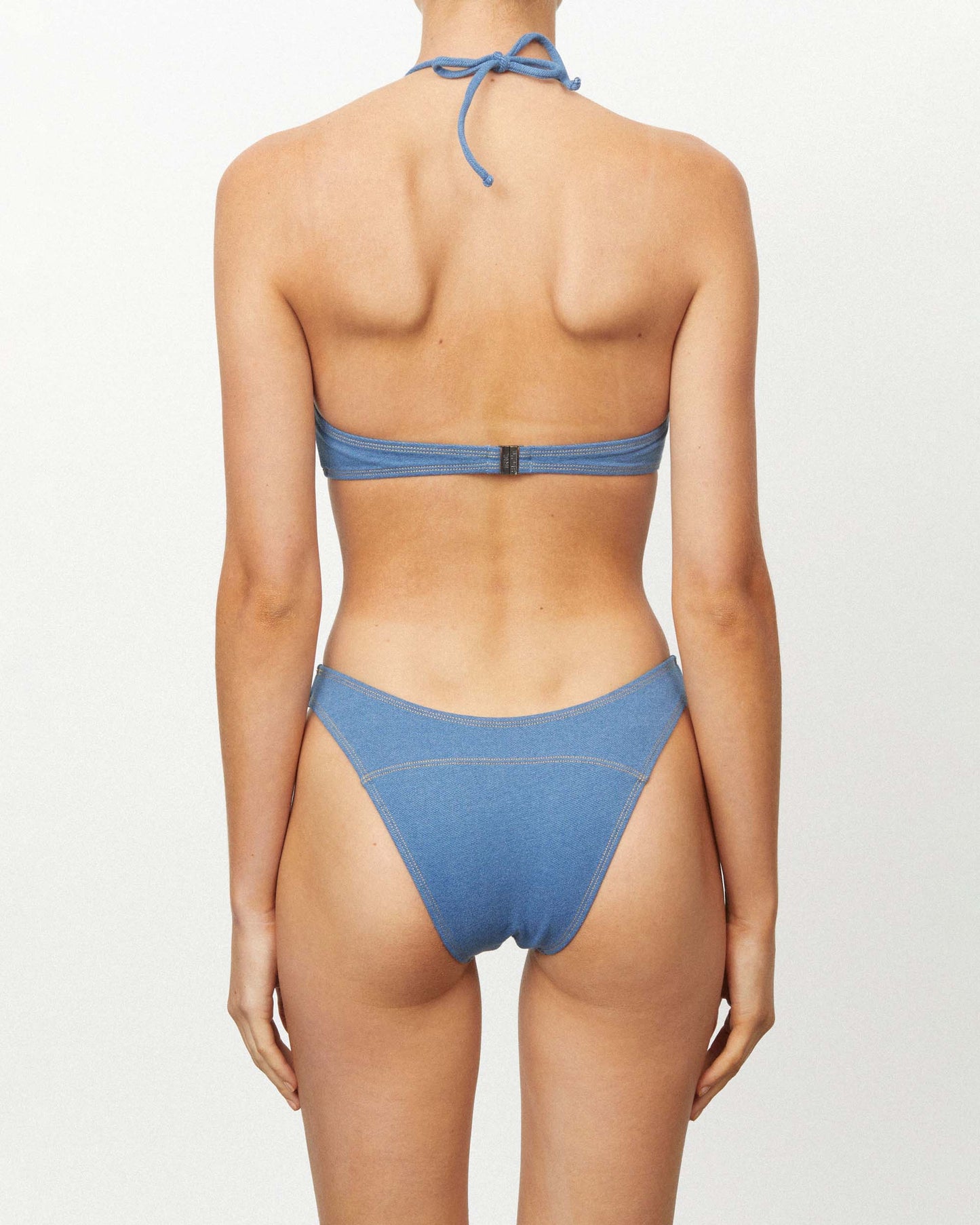 It's Now Cool Swimwear - Halter Neck Top - Denim