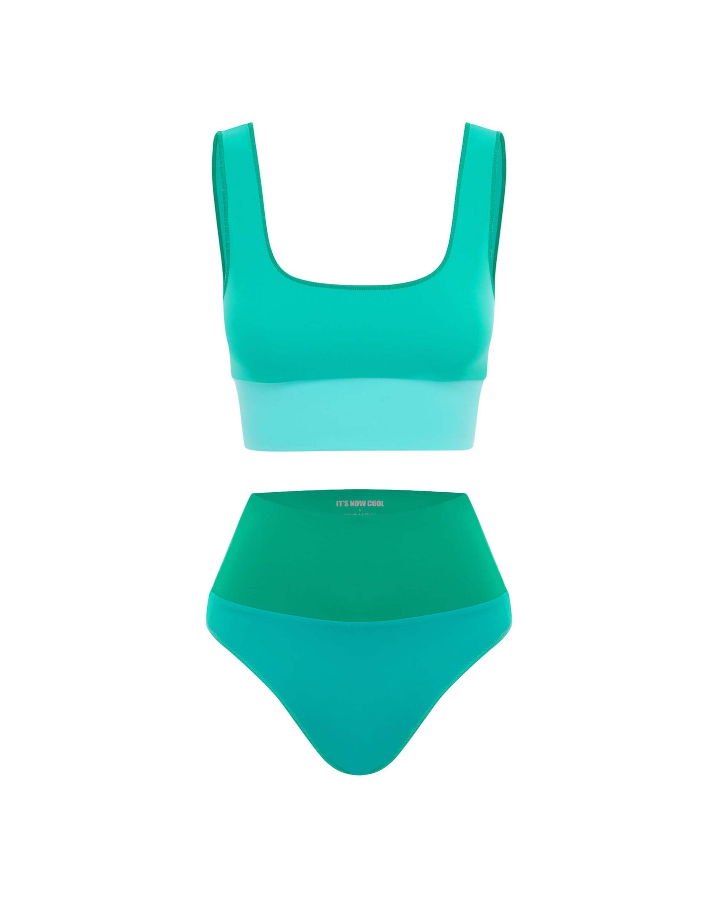 It's Now Cool Bademode - Contour Crop Top - Greene