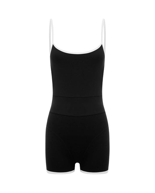 Its now cool SWIMWEAR THE CONTOUR ULTRA ONESIE - BLACK + WHITE in Schwarz + Weiß