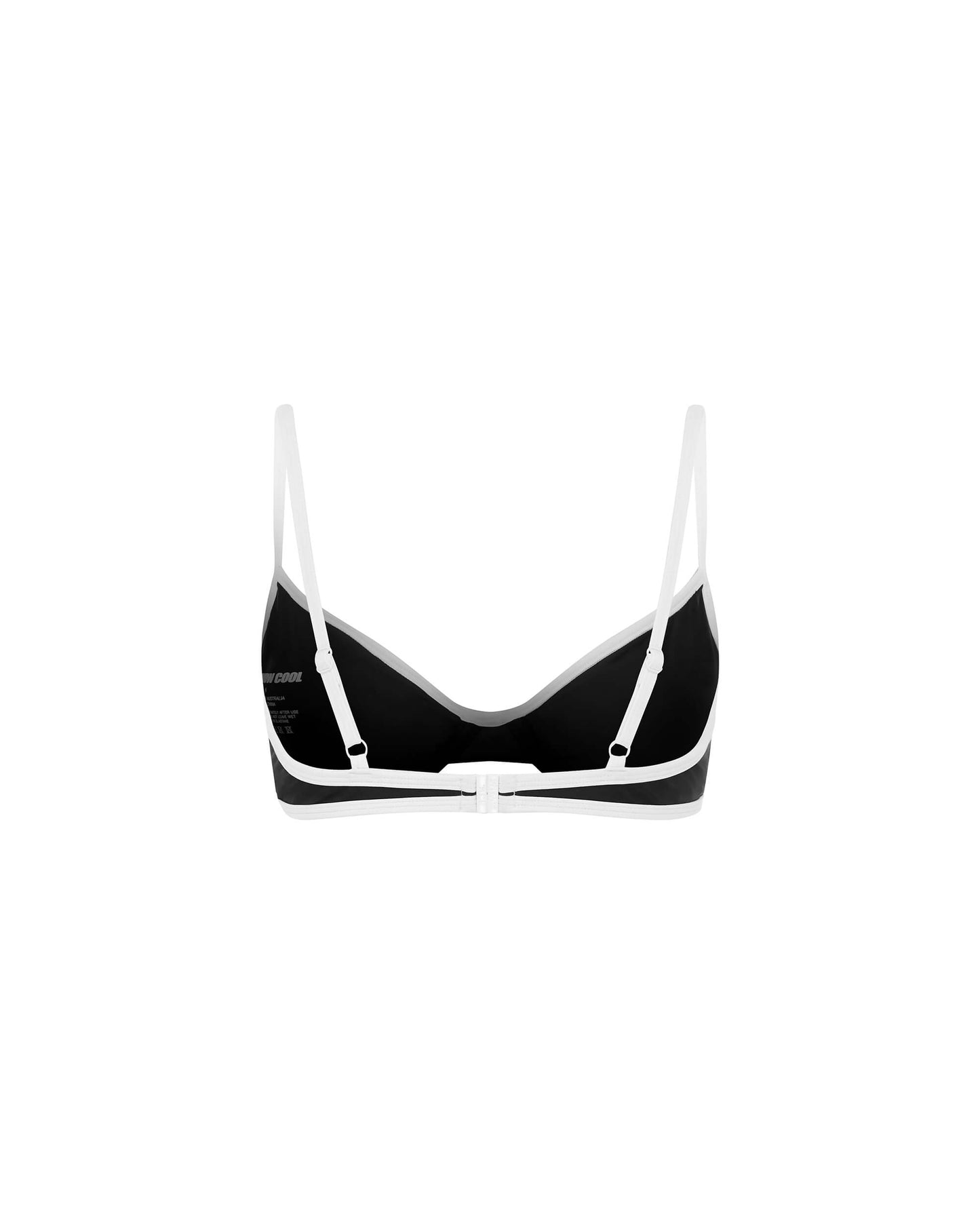 Its now cool SWIMWEAR THE DUO DEMI TOP - BLACK & WHITE CONTRAST in Black & White Contrast