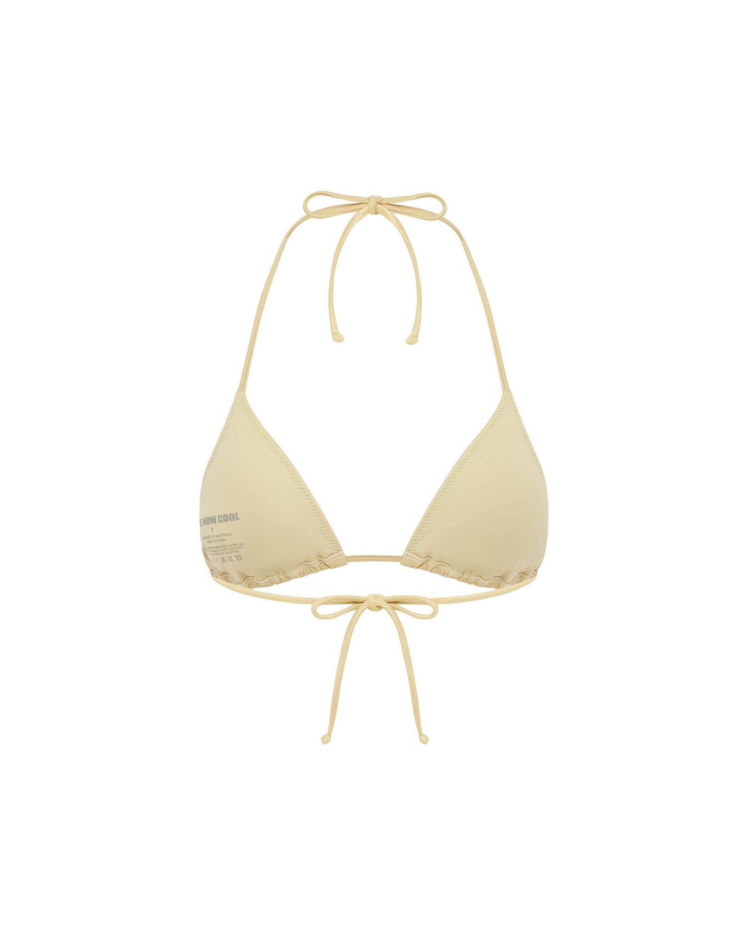 Its now cool BIKINI TOP LUXE TRI TOP - CHAMPAGNE in der Champagne