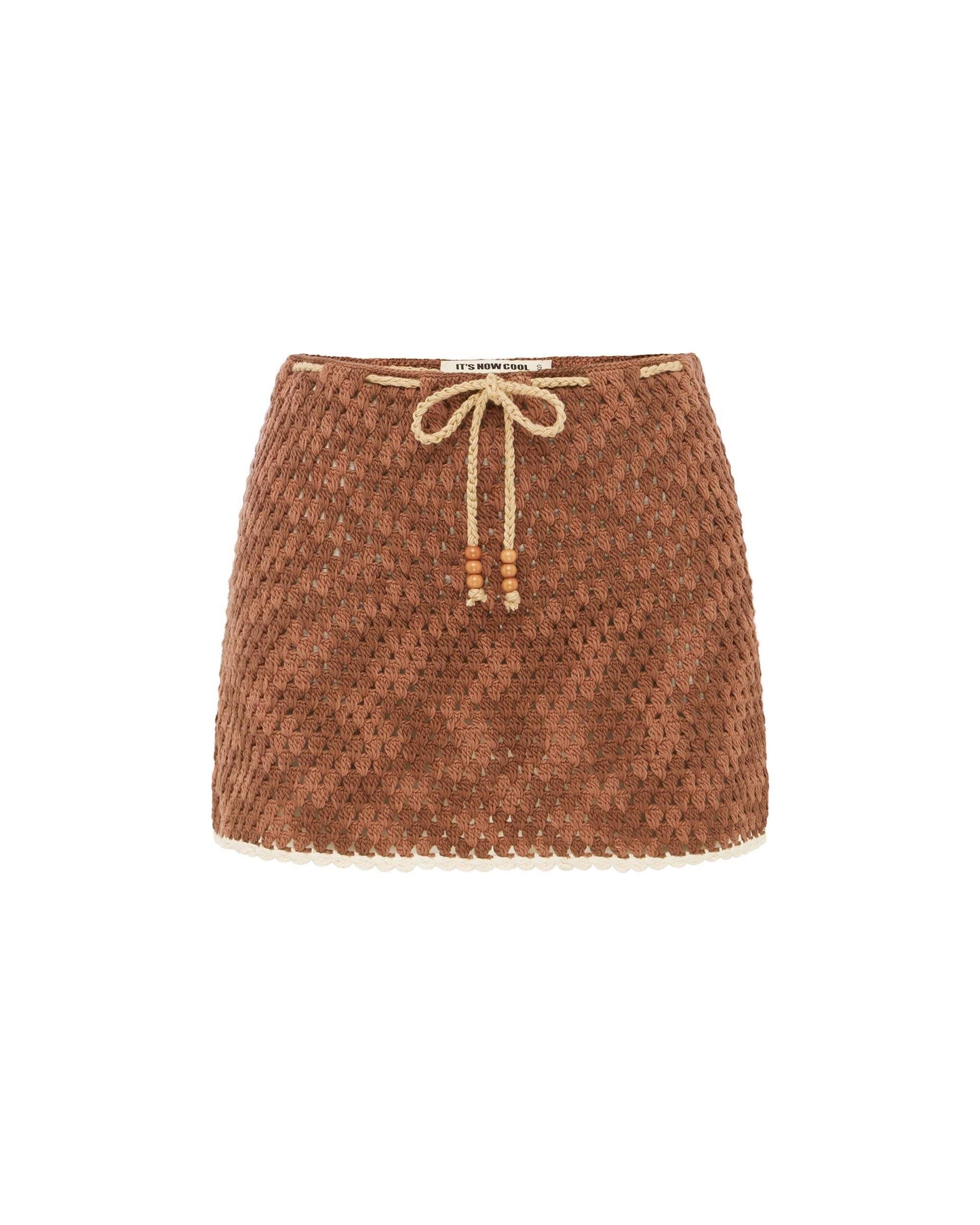 Its now cool SKIRT THE MINI CROCHET SKIRT - AZUL