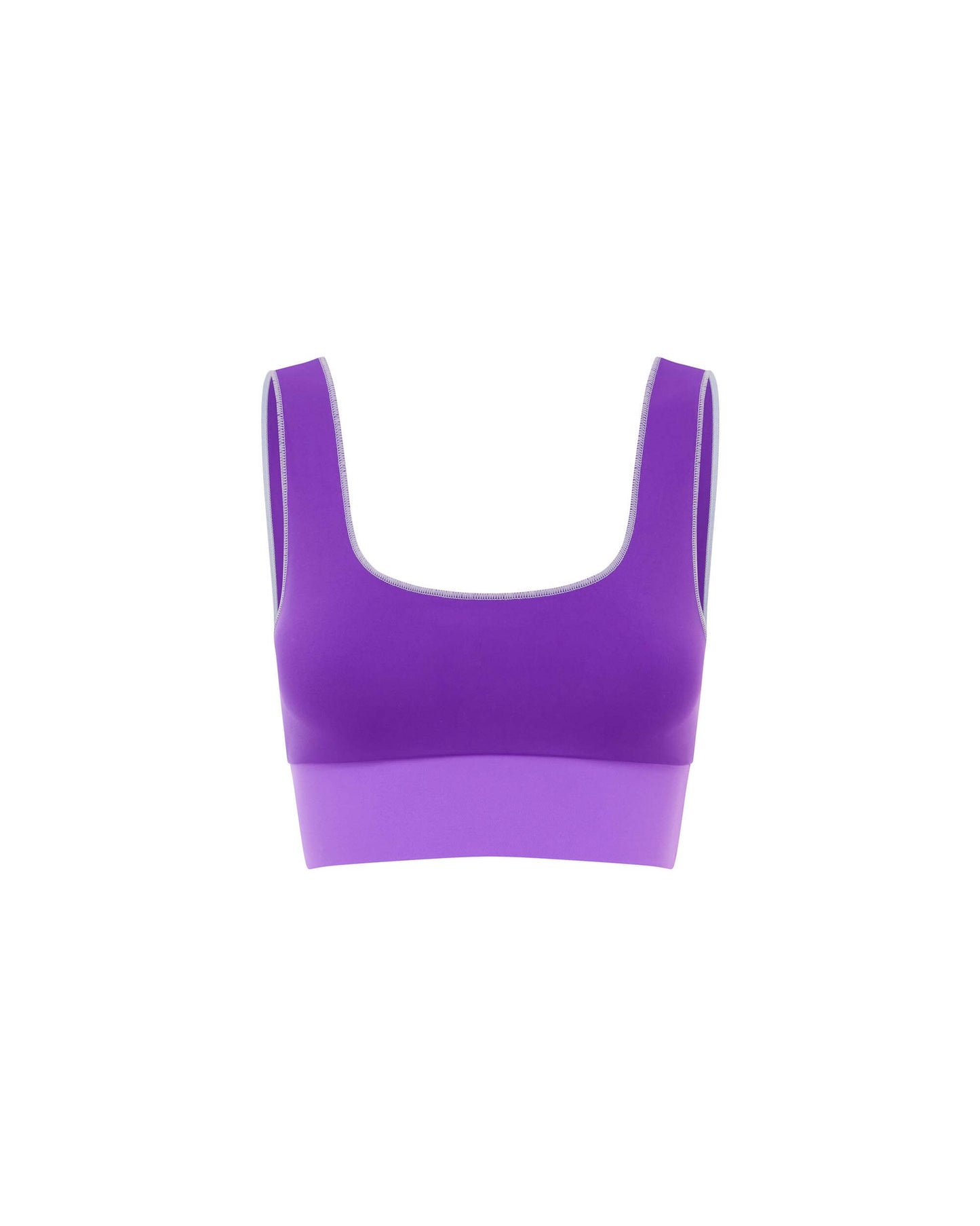 Its now cool BIKINI TOP EL CONTOUR CROP - PERIWINKE