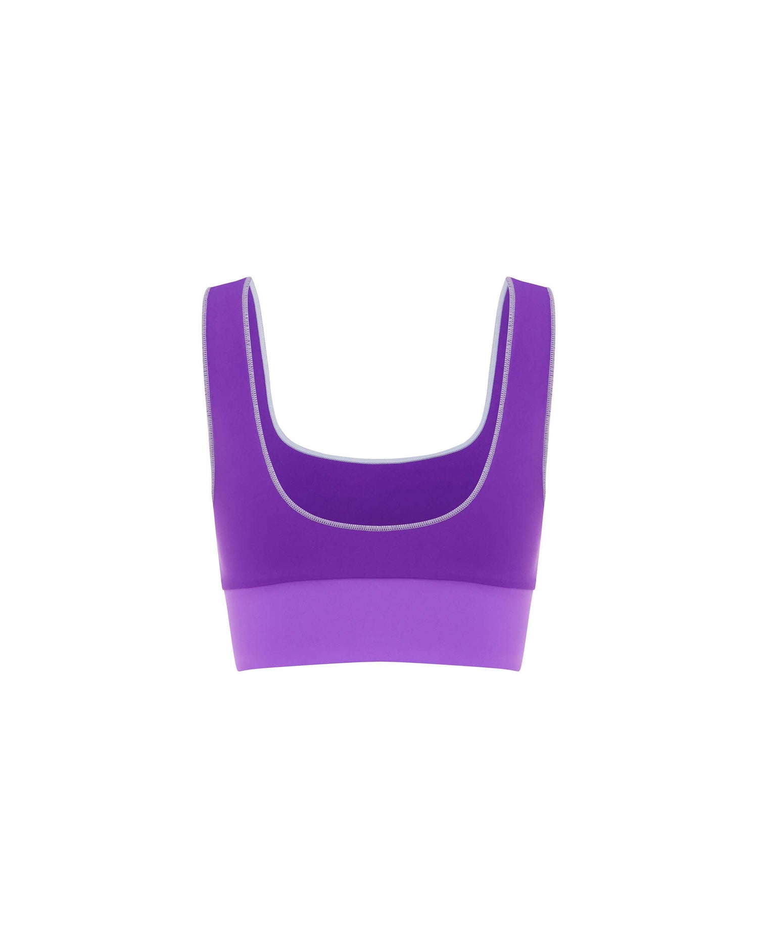 Its now cool BIKINI TOP EL CONTOUR CROP - PERIWINKE