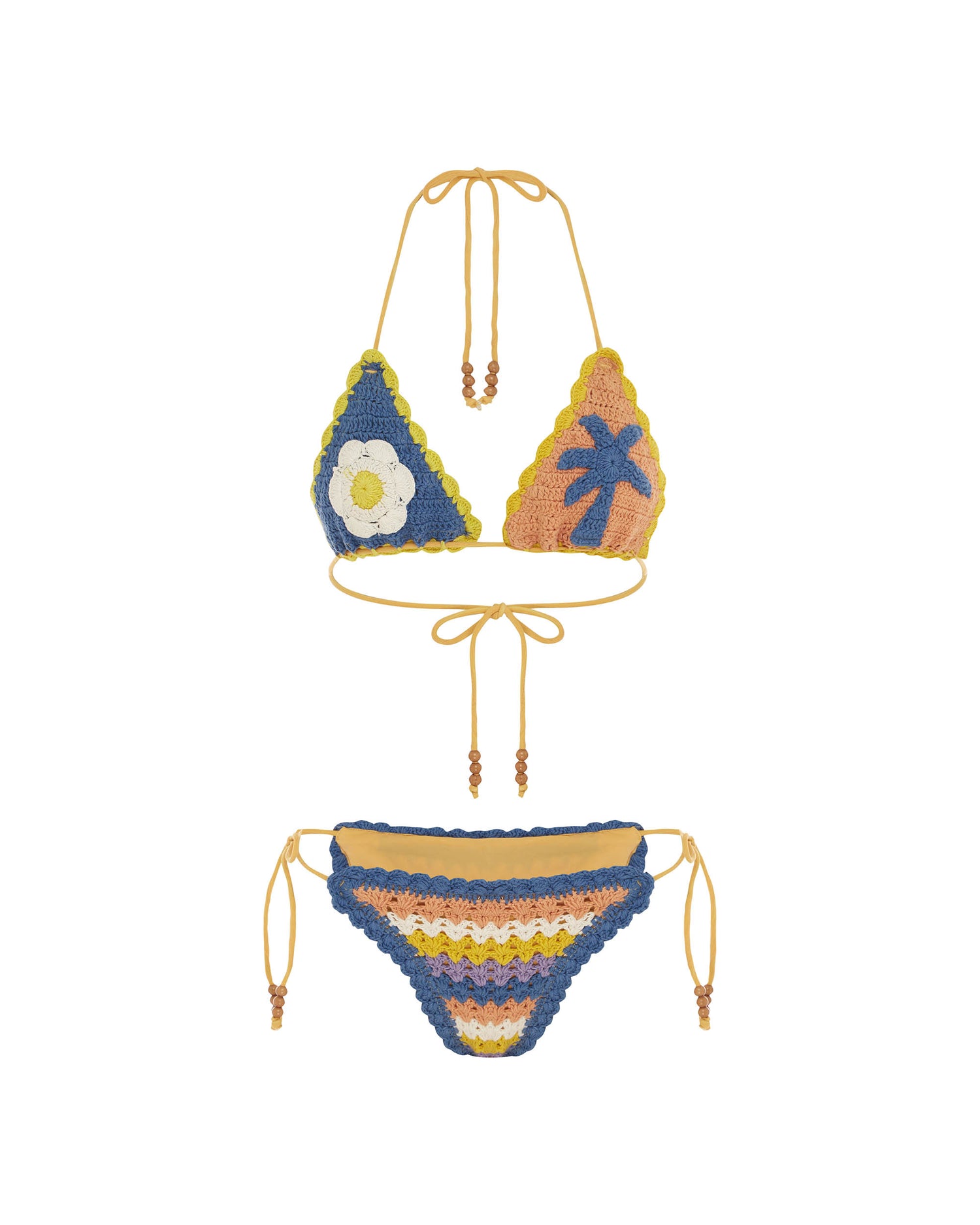 It's Now Cool Traje de baño - Crochet Tri Top - Azores