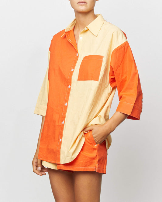 It's Now Cool Beachwear - Camisa Vacay - Bermellón