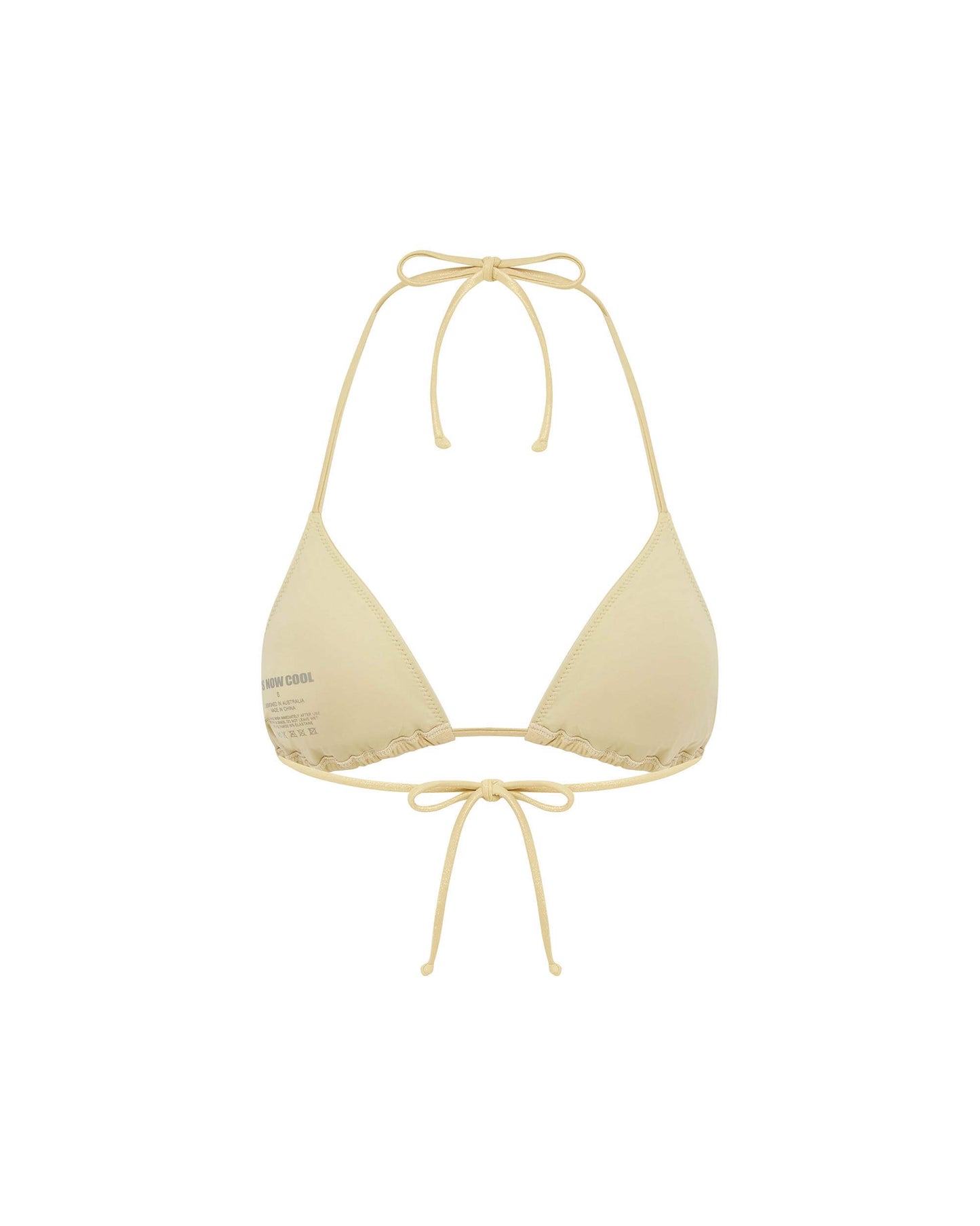 Its now cool BIKINI TOP LUXE TRI TOP - CHAMPAGNE en Champagne